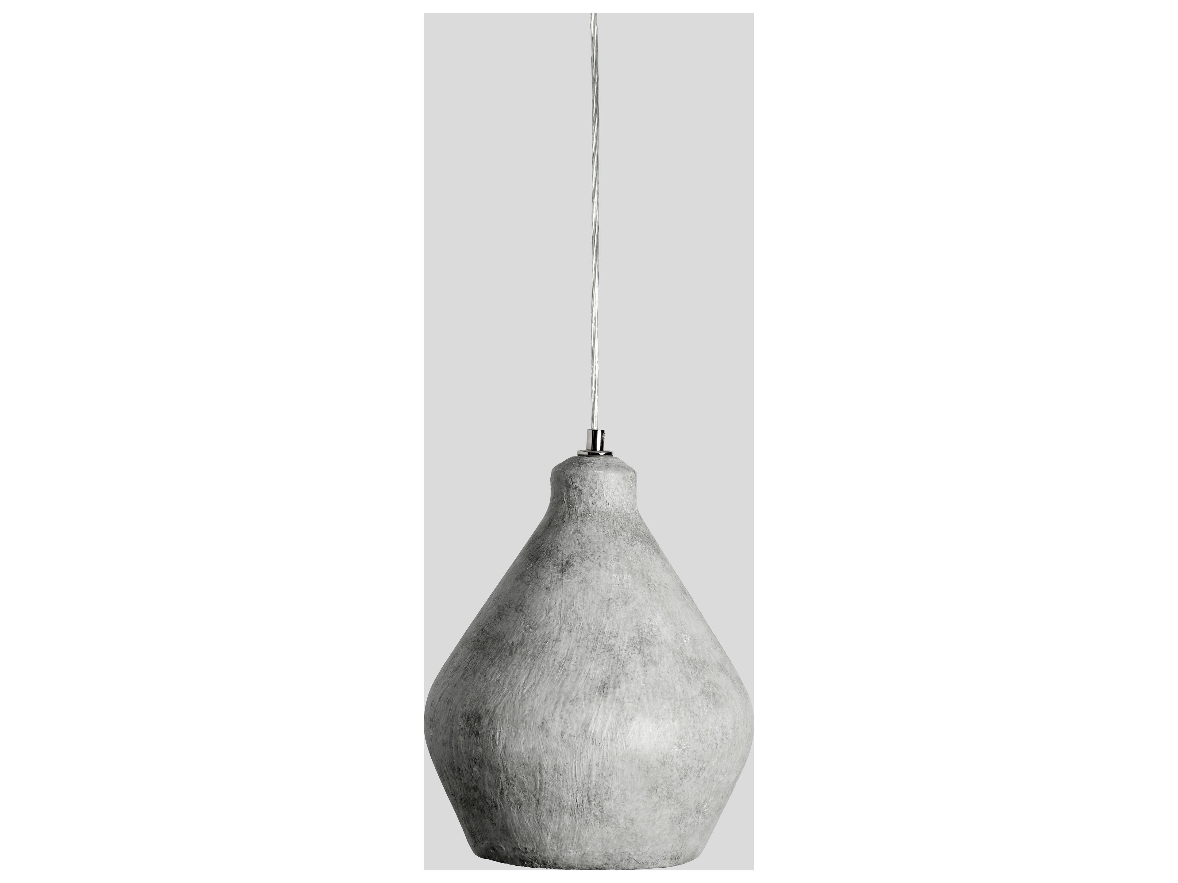 Jerry 1-Light Light Gray Dome Mini Pendant