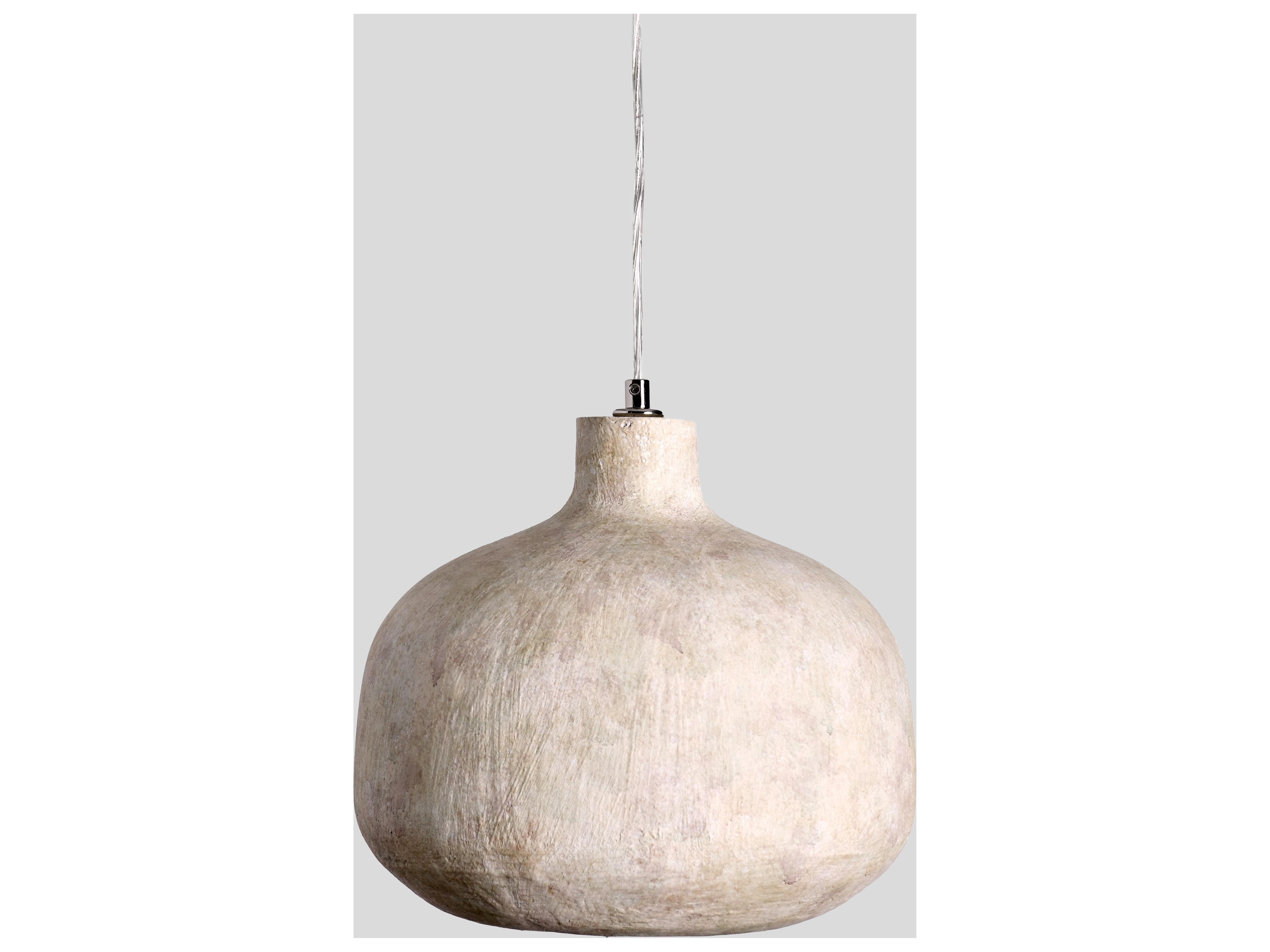 Jodi 1-Light Antique White Gray Dome Mini Pendant