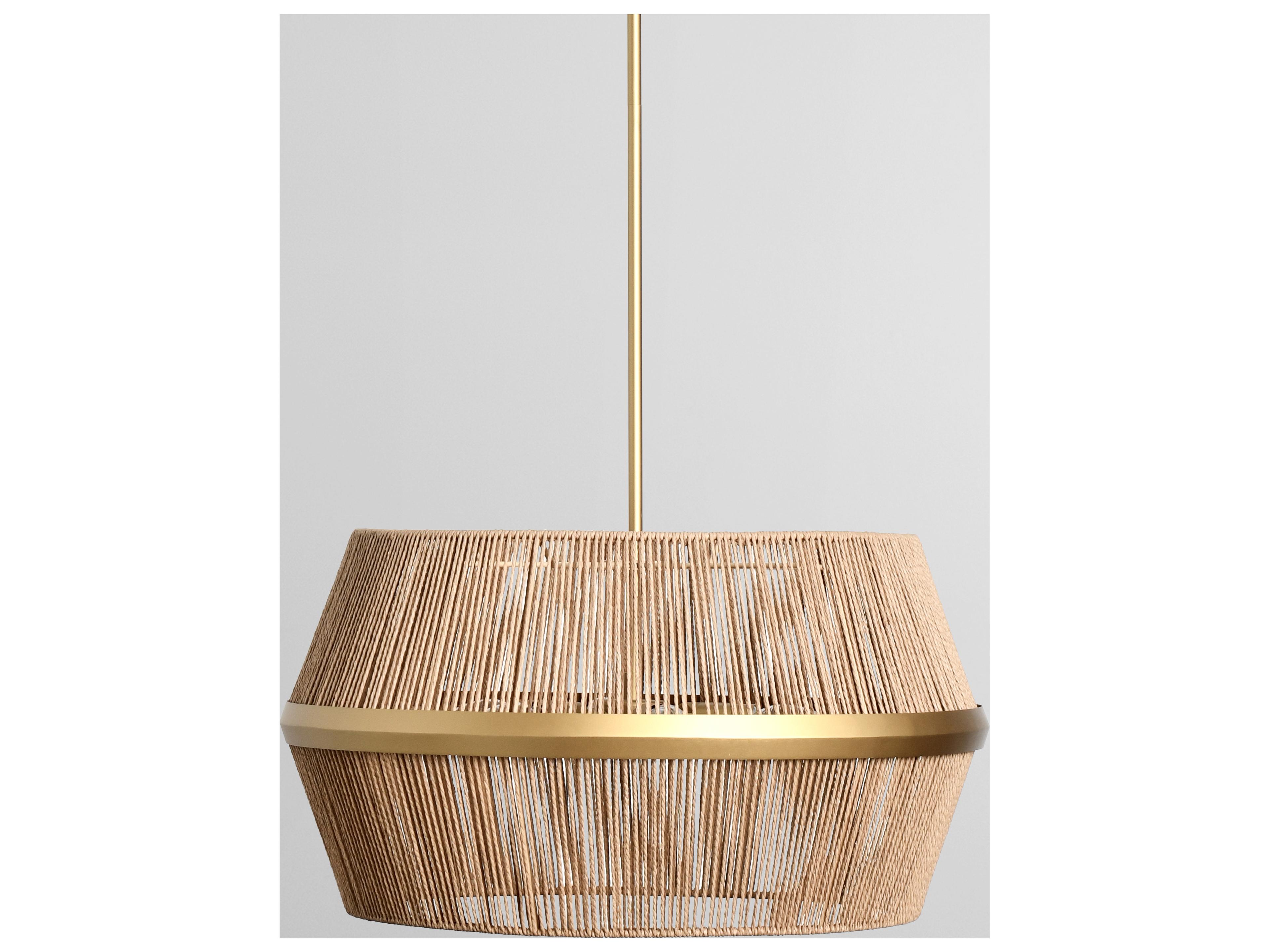 Wendy 6-Light Natural Brown Chandelier