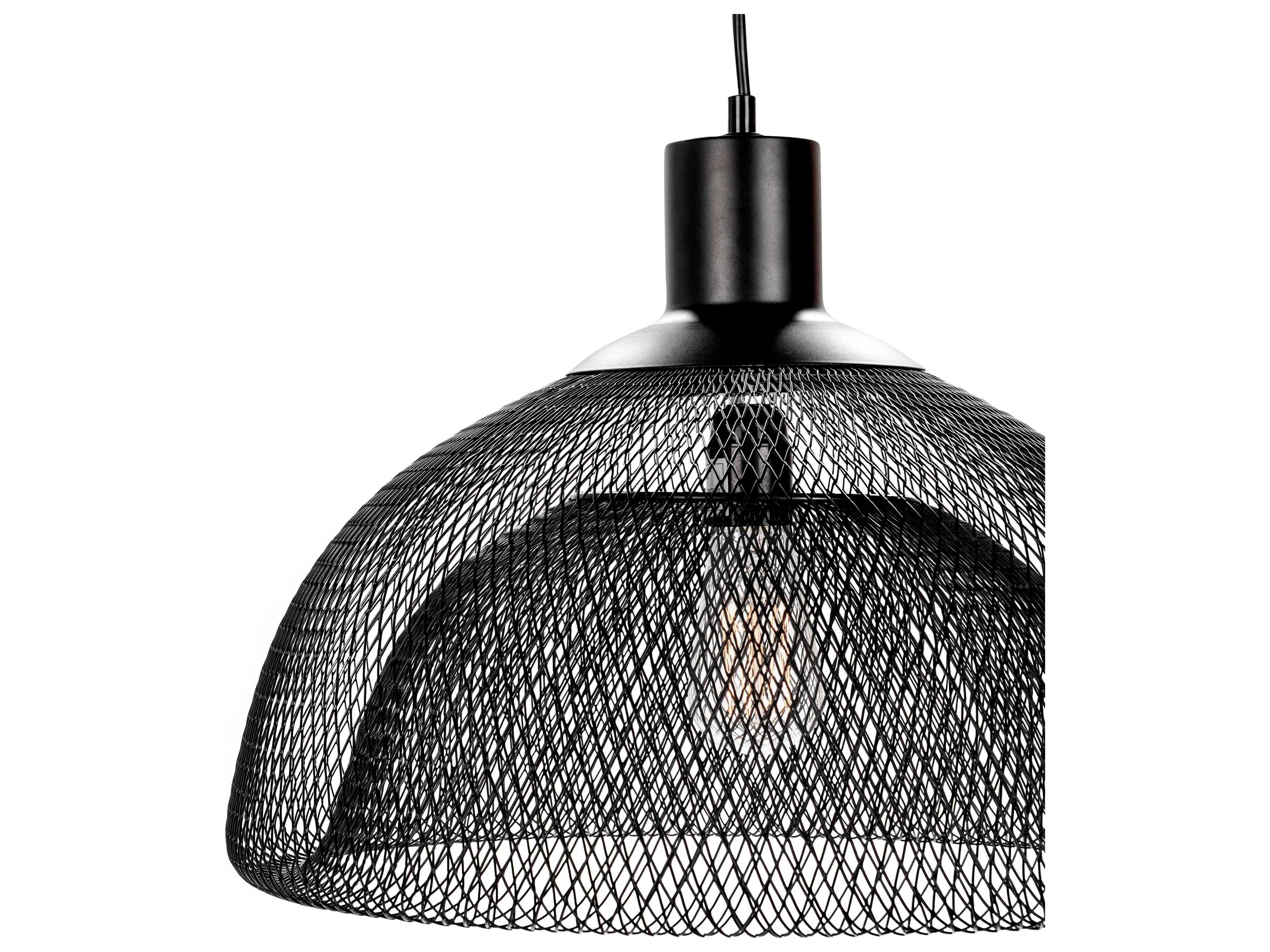 Classic Home Nova 1-Light Black Dome Pendant