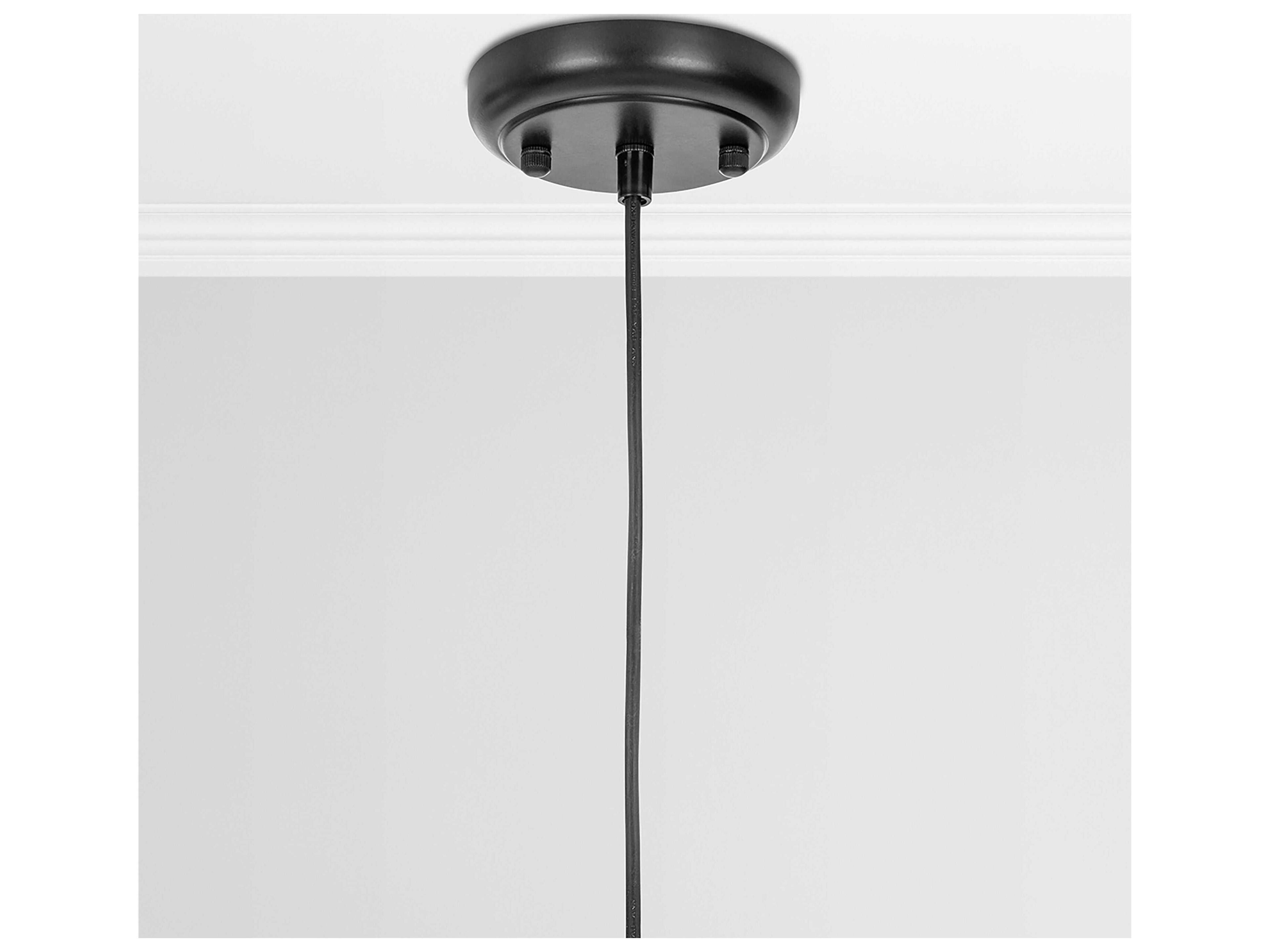Classic Home Nova 1-Light Black Dome Pendant