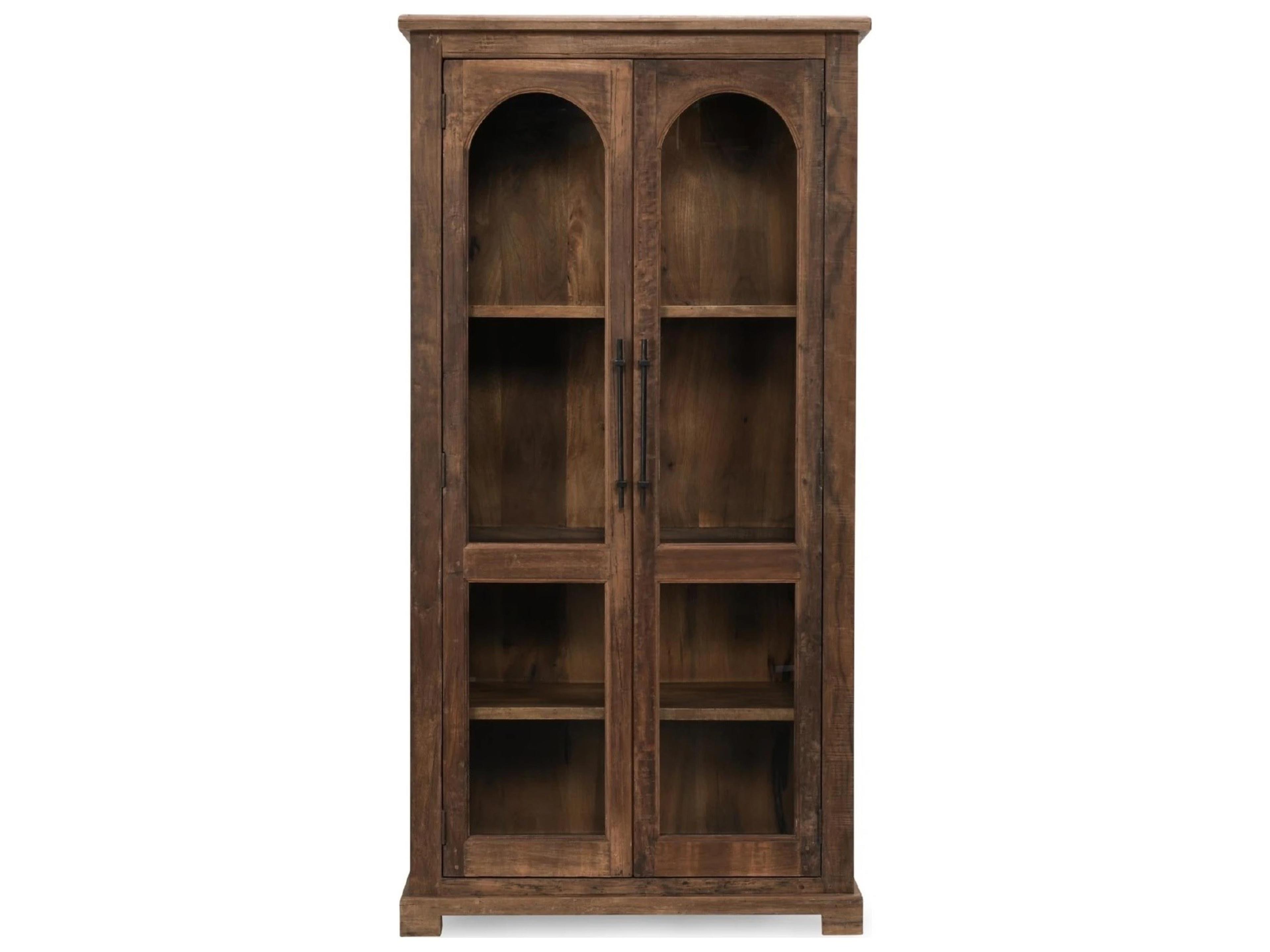 Classic Home Zion Natural Display Cabinet
