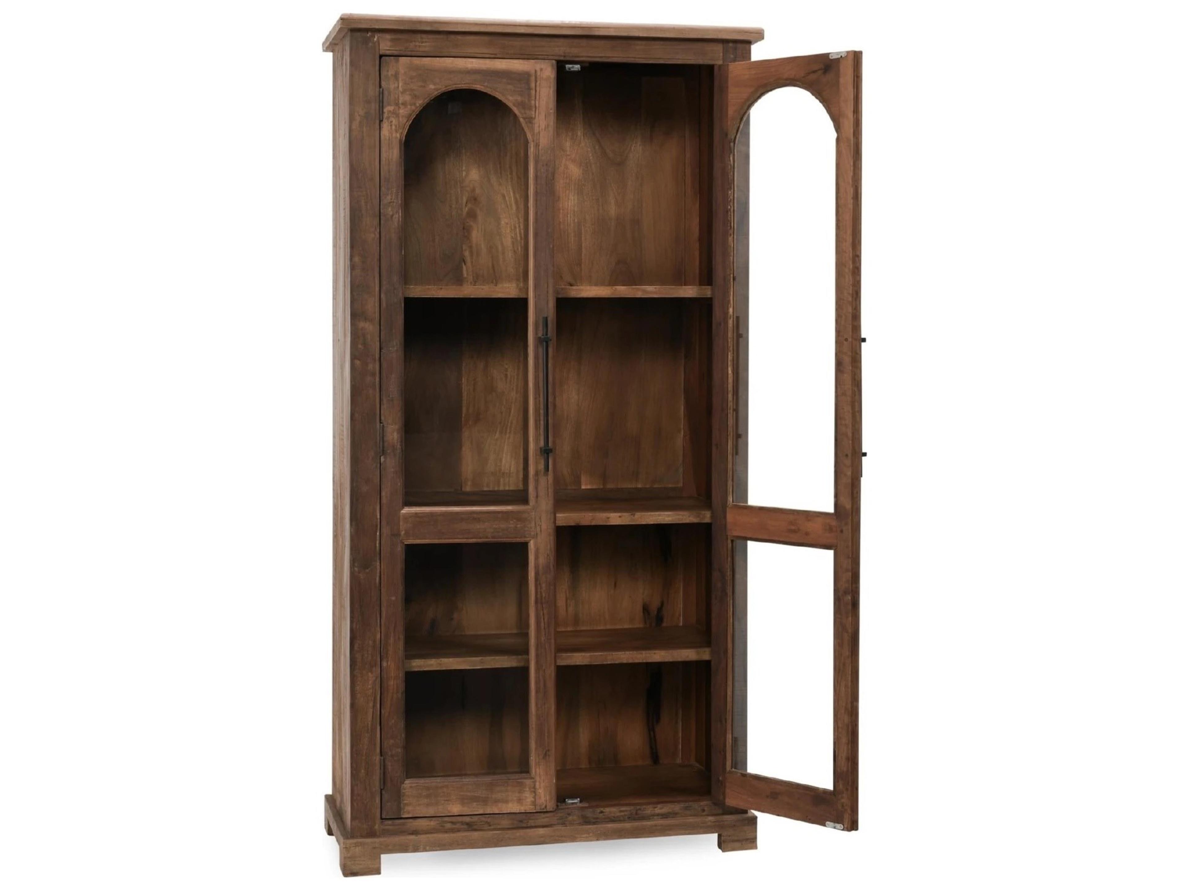 Classic Home Zion Natural Display Cabinet