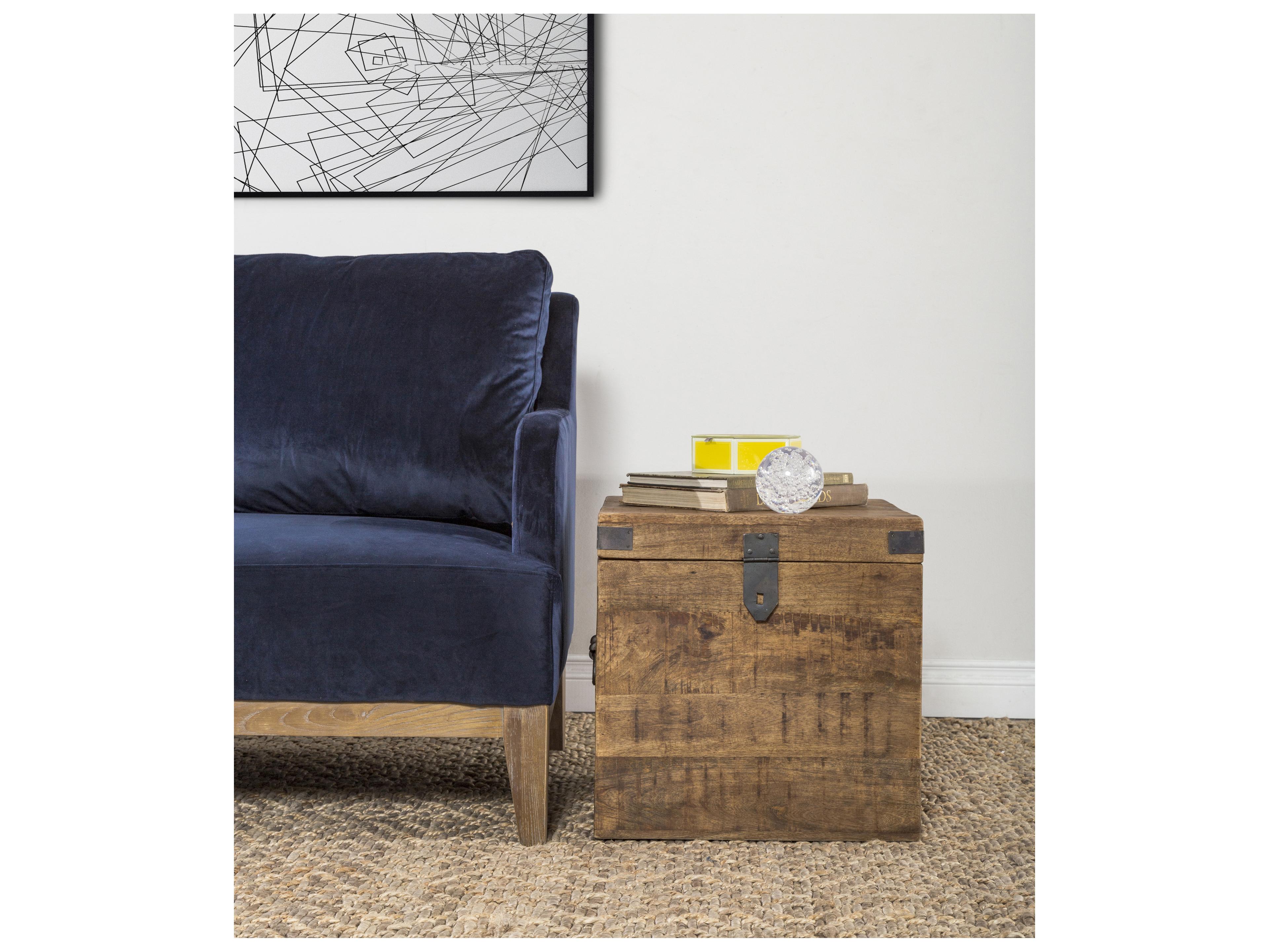 Classic Home Paxton Brown Ottoman