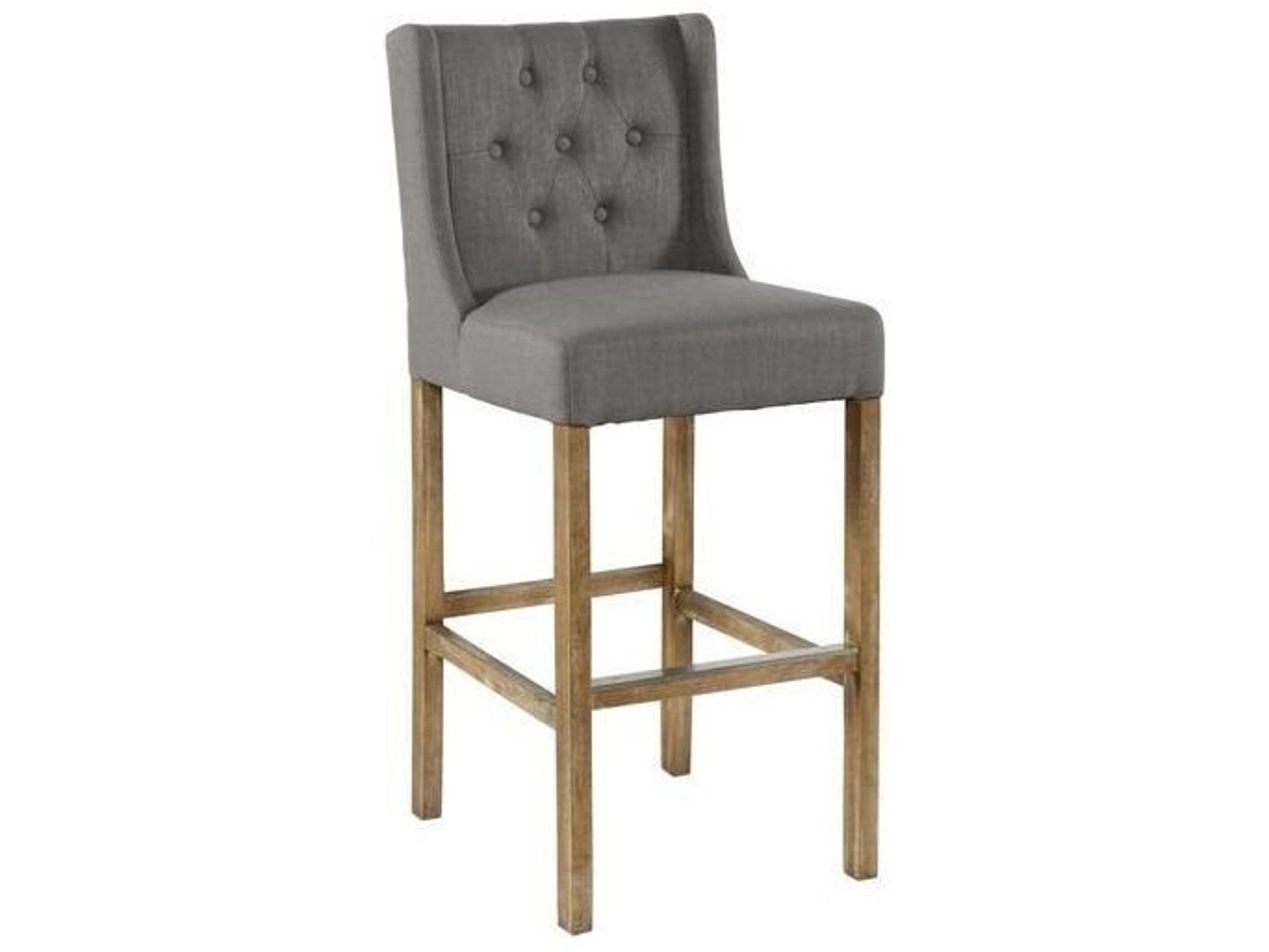 Cayle Upholstered Rubberwood Counter Stool