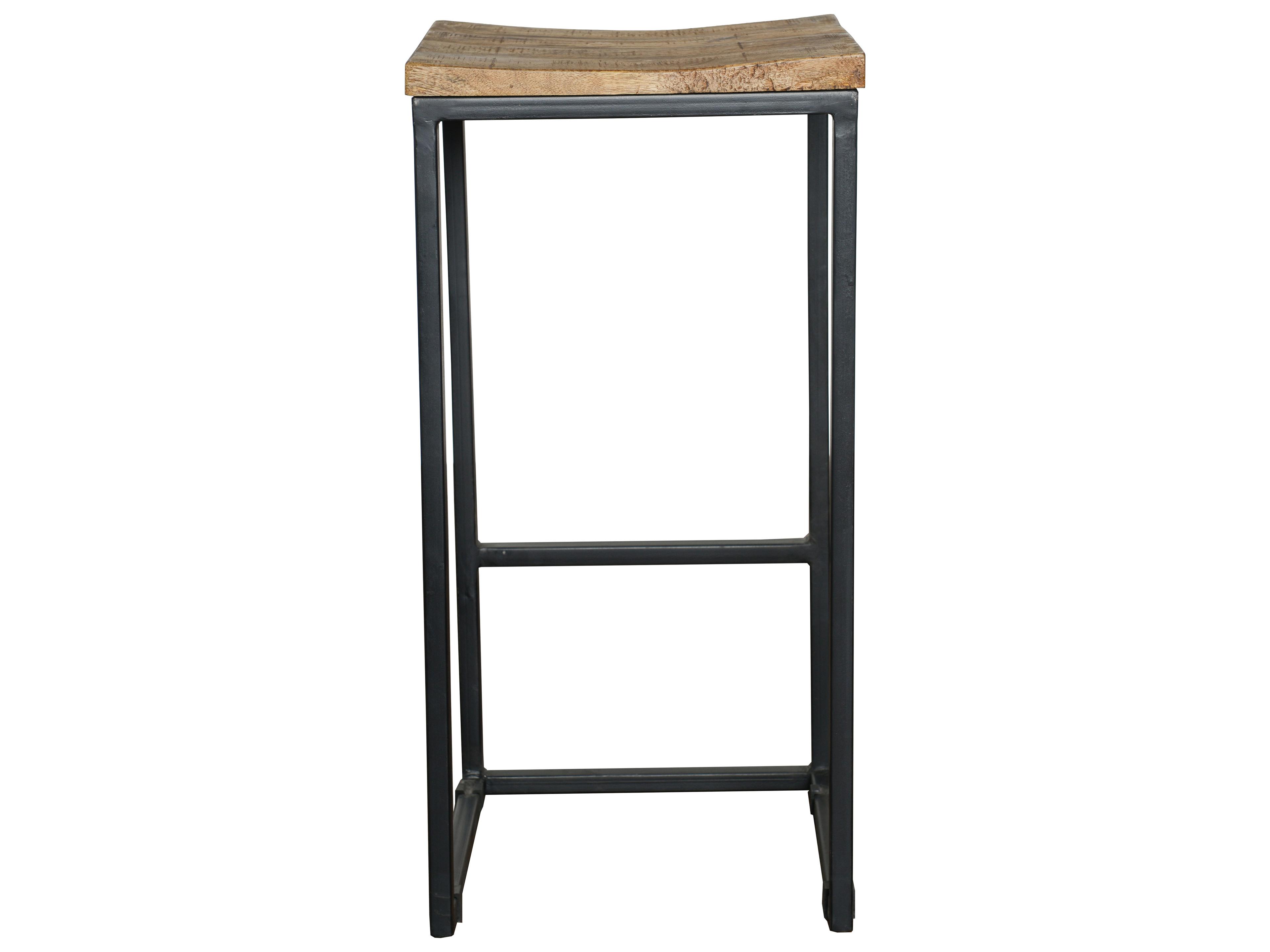 Classic Home Harley Honey Brown Top Mango Wood Bar Stool