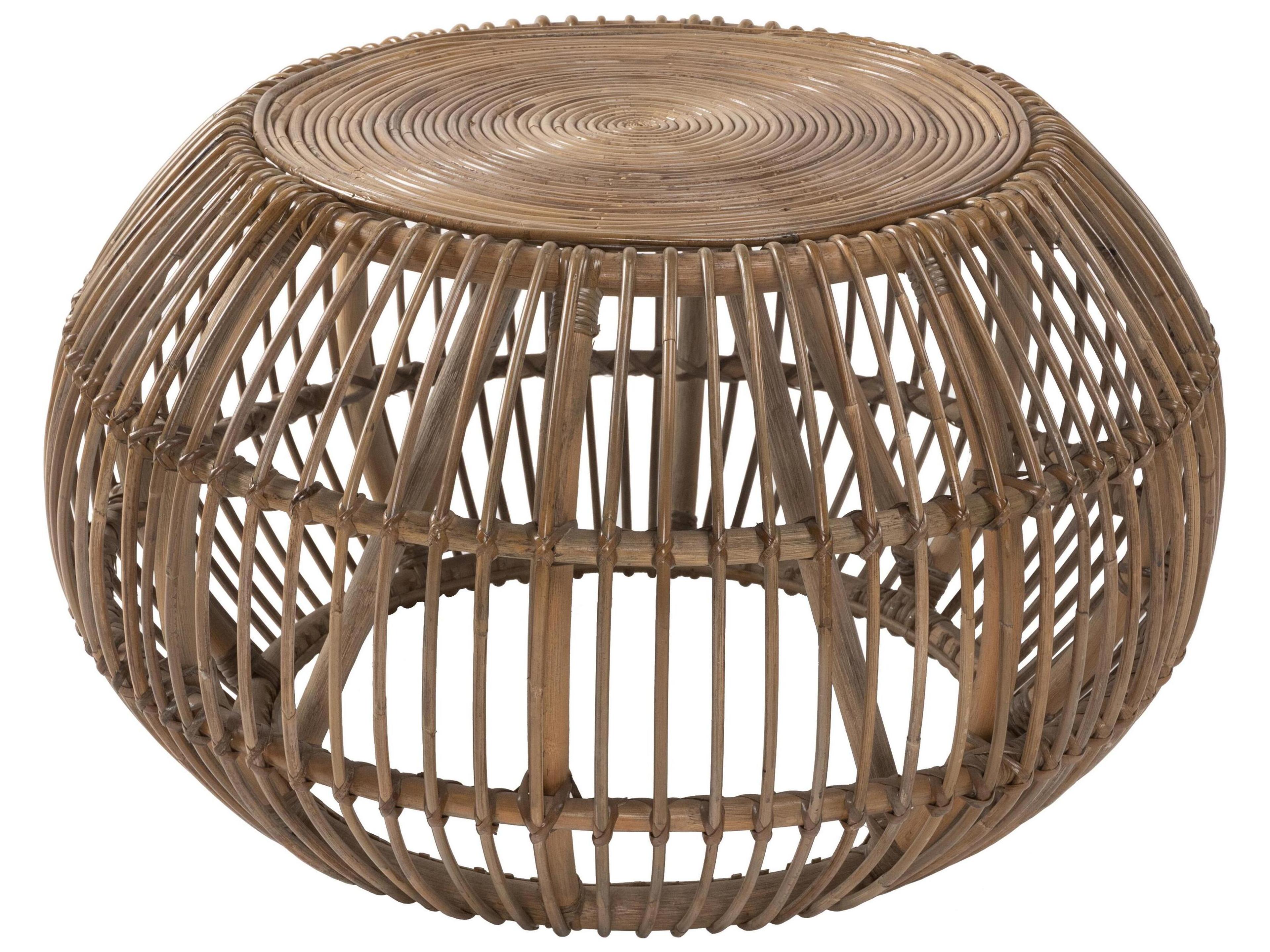 Bexley Round Rattan Natural Coffee Table