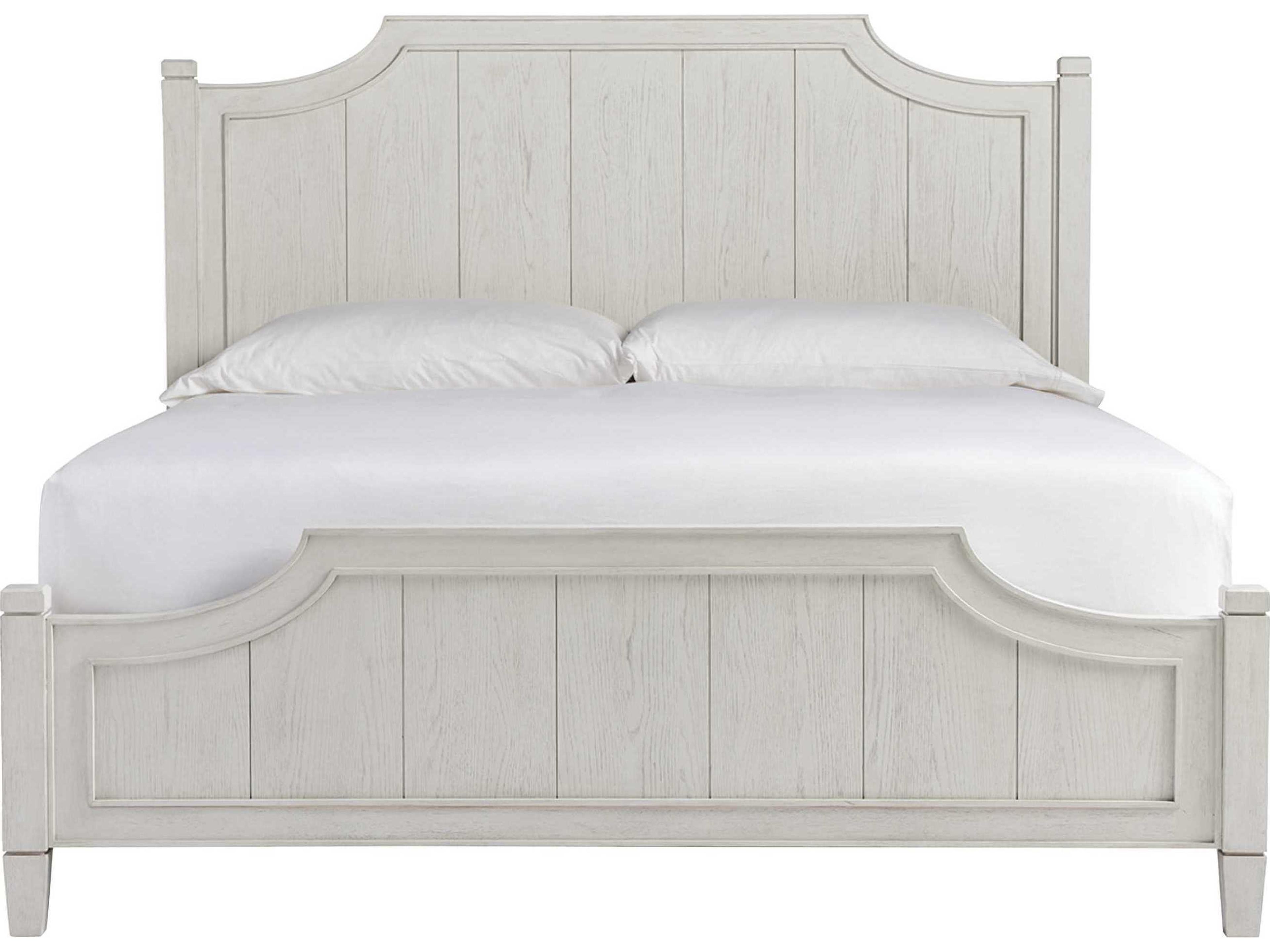 Escape Sandbar Beige Oak Wood Queen Panel Bed