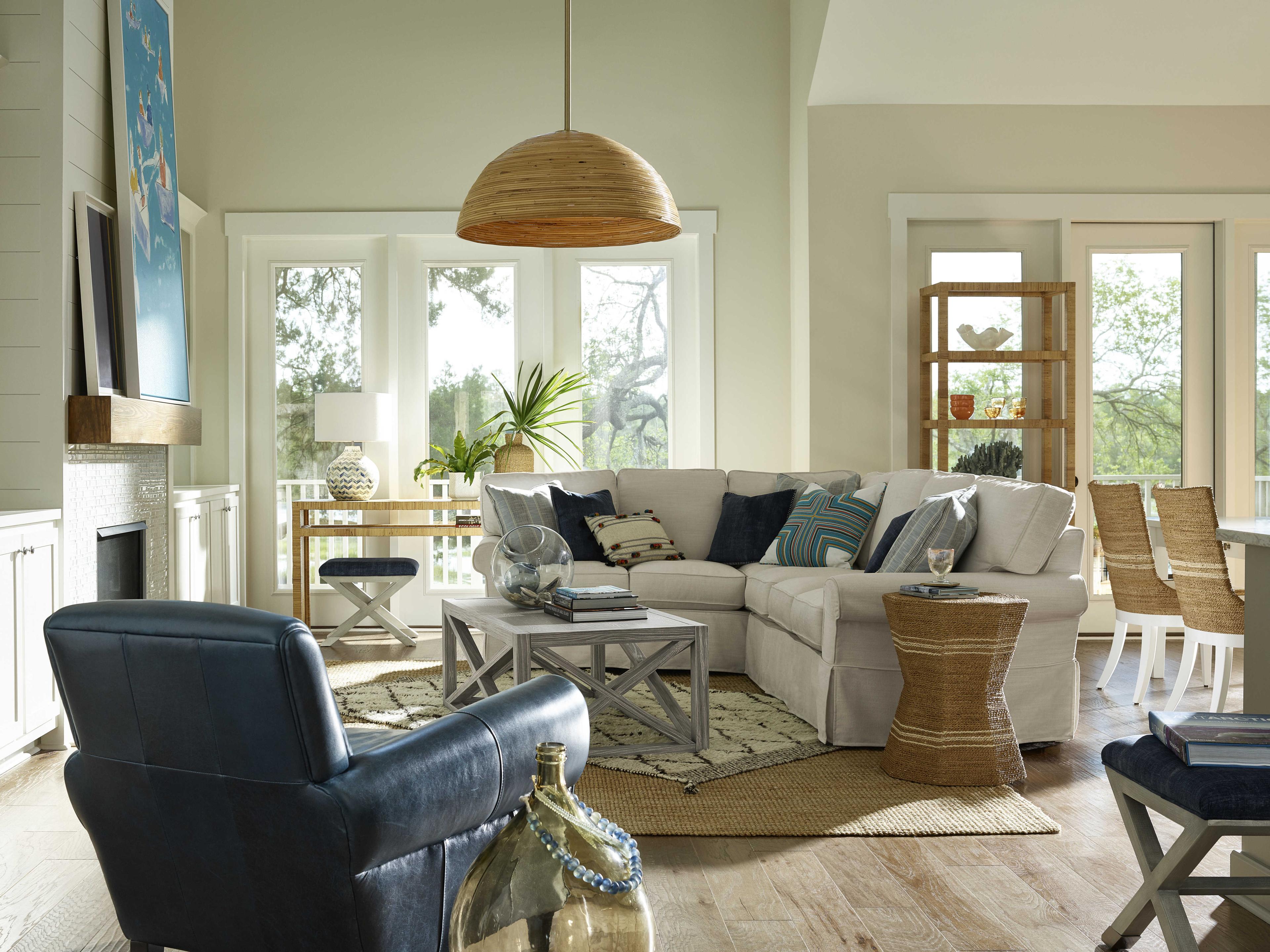 Coastal Living Home Escape Octagon Wrapped Abaca End Table