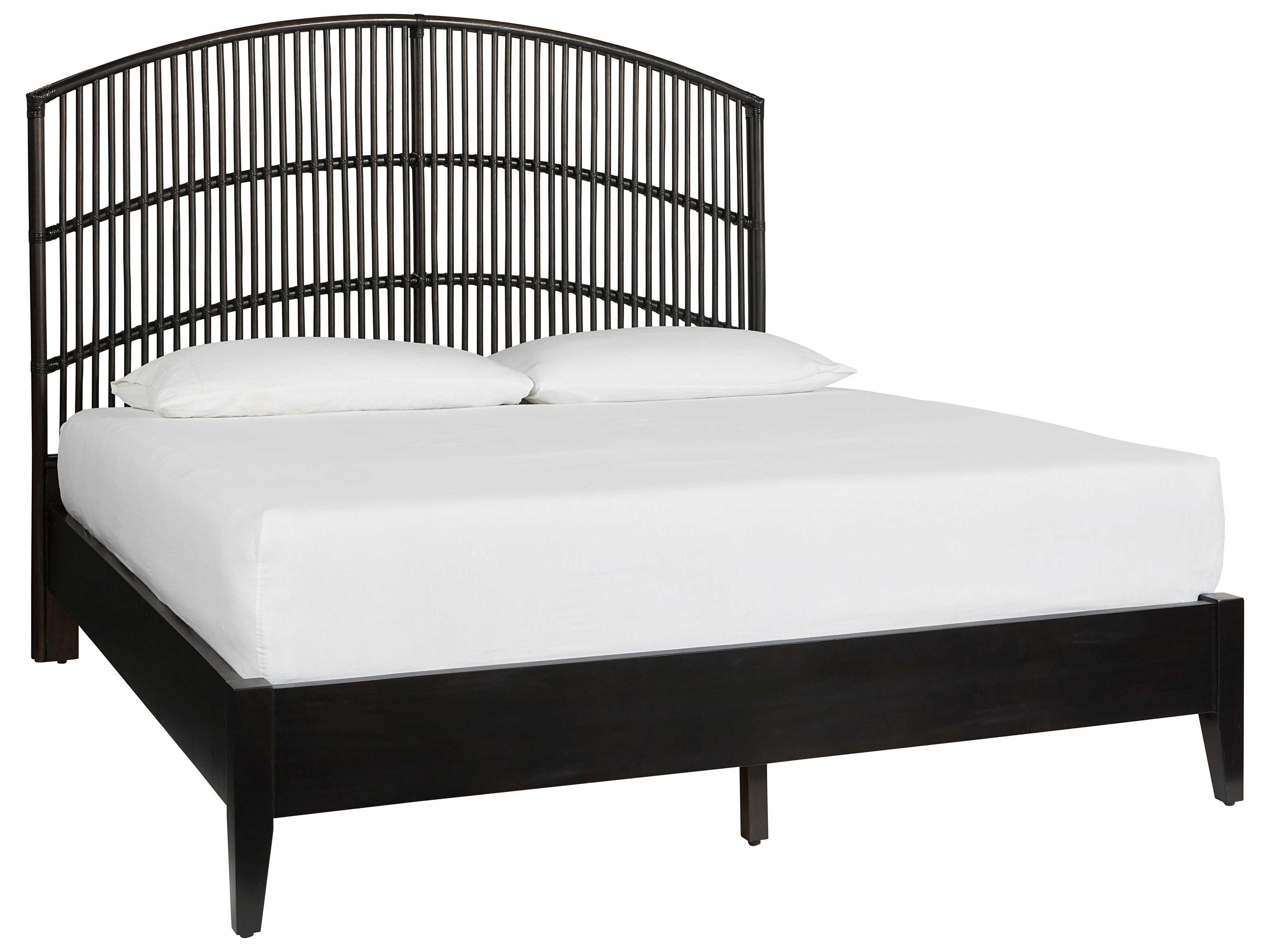 Getaway Mussel Black Wood Queen Platform Bed