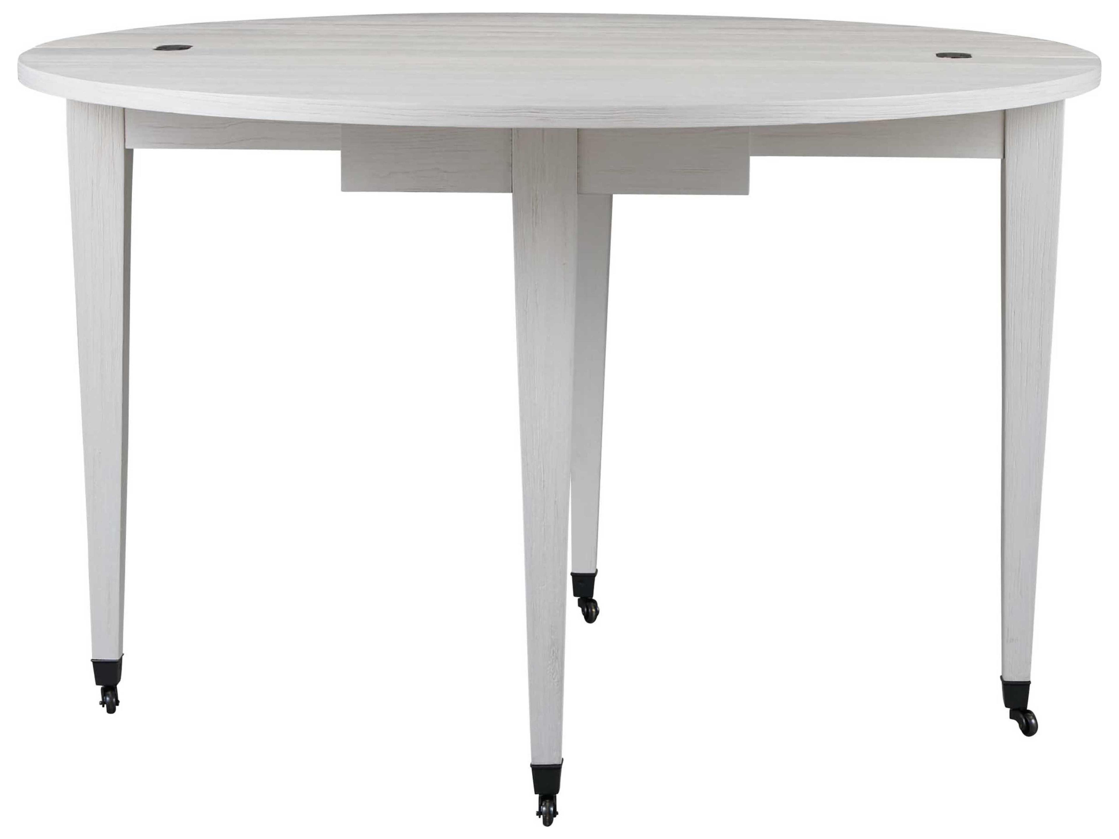 Weekender Round Wood White Sand Dining Table