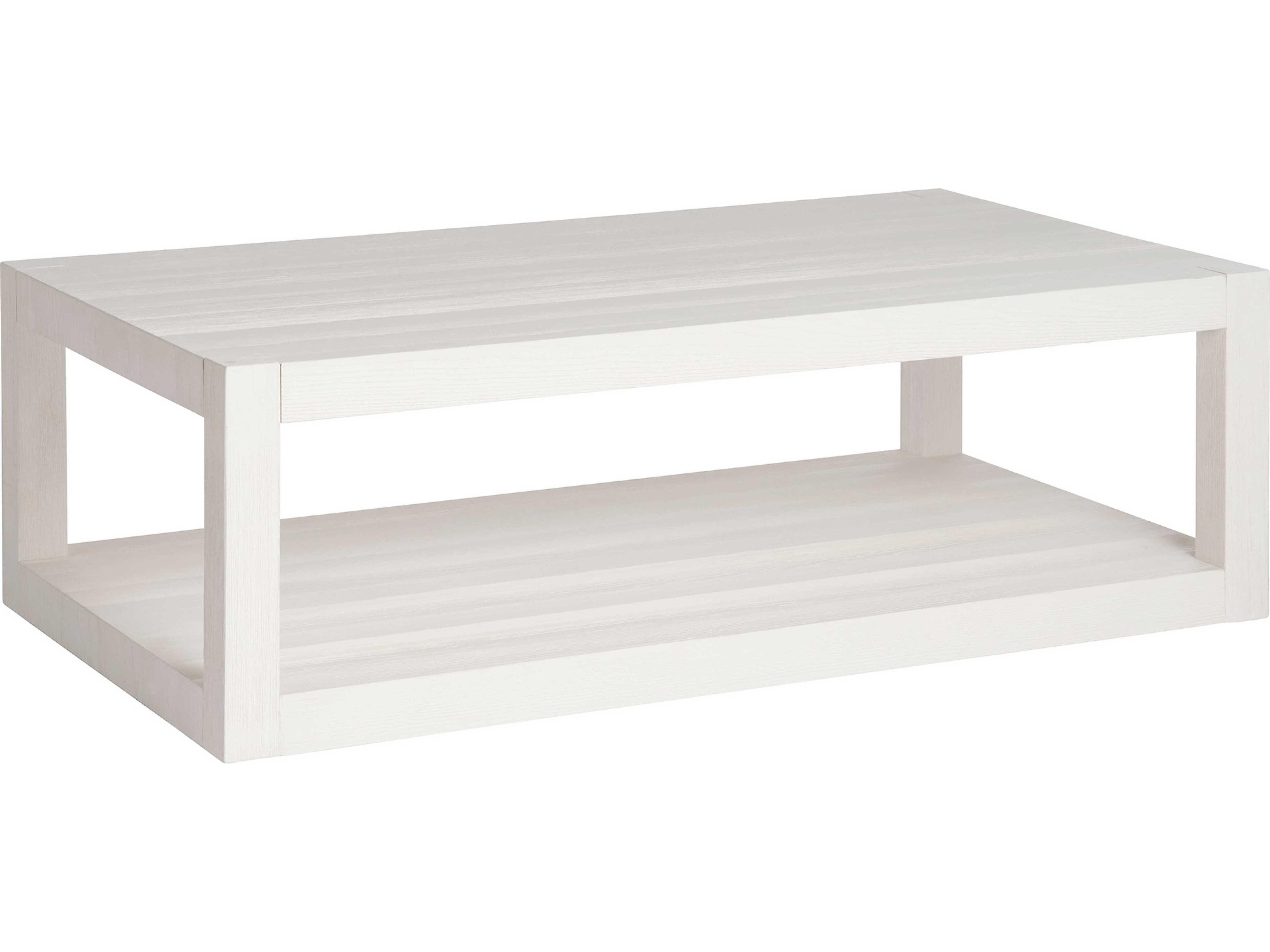 Weekender Rectangular Wood White Sand Coffee Table