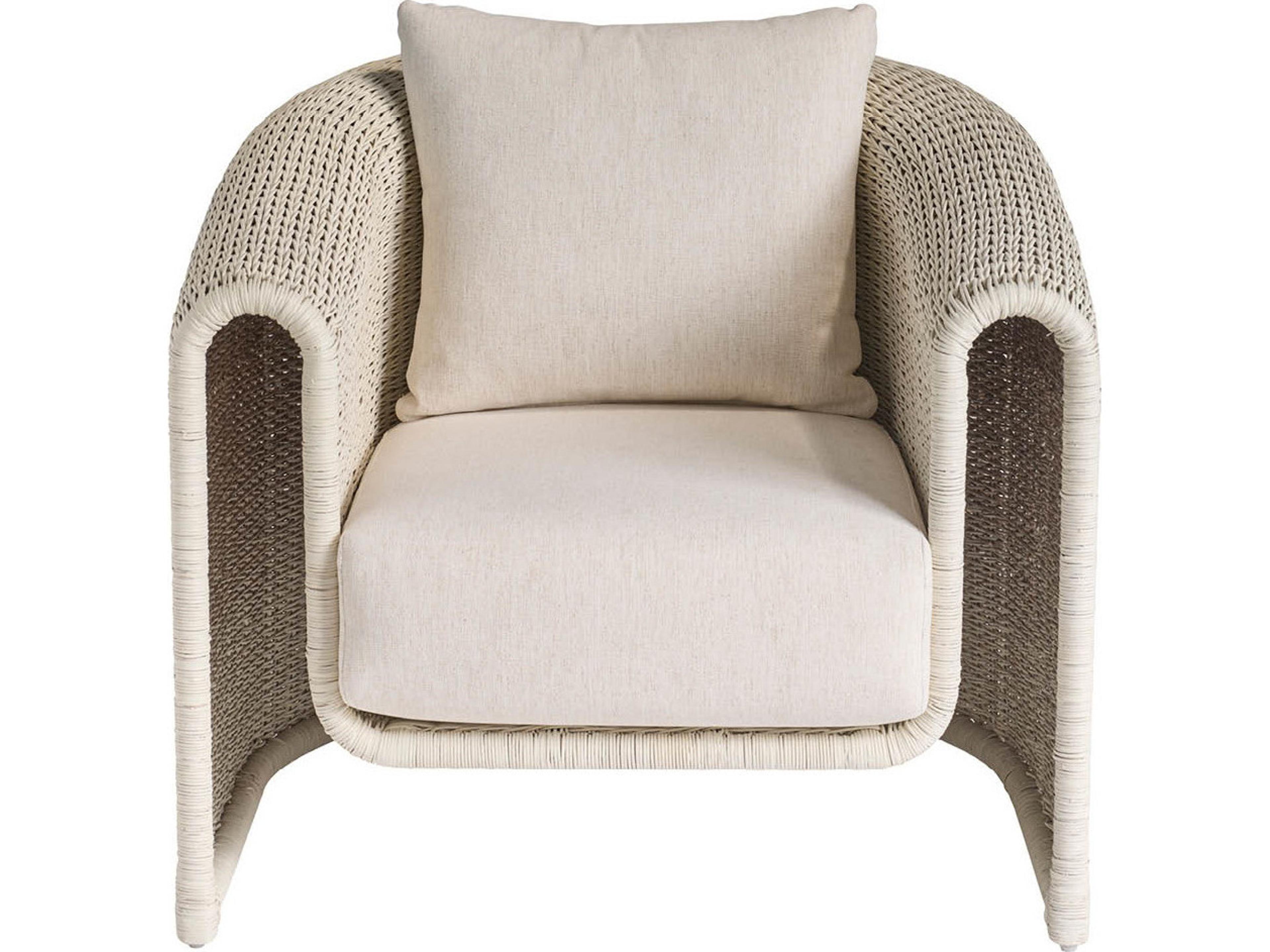 Coastal Living Home Oasis White Accent Chair