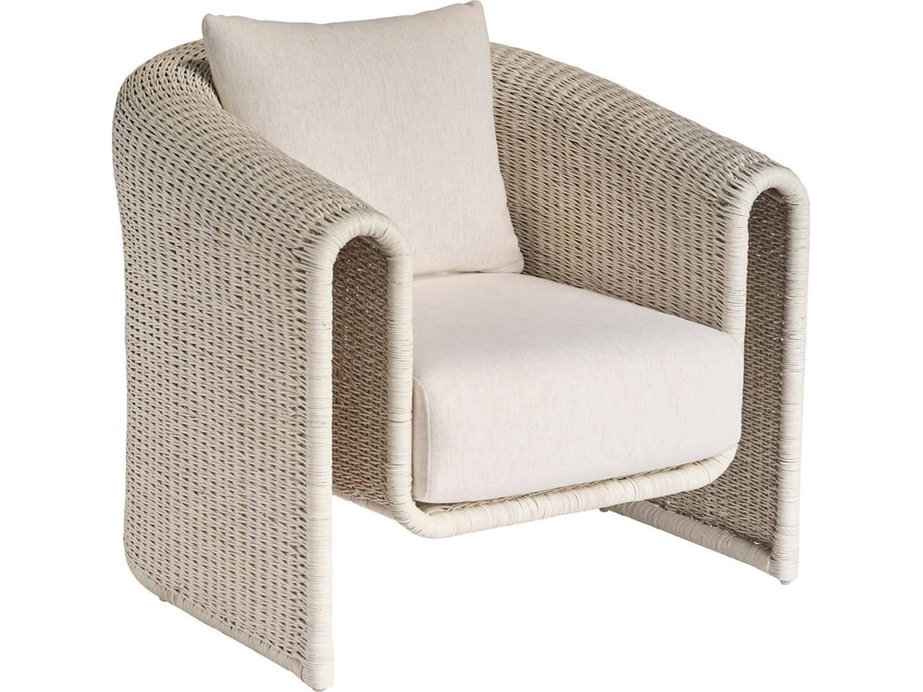 Coastal Living Home Oasis White Accent Chair