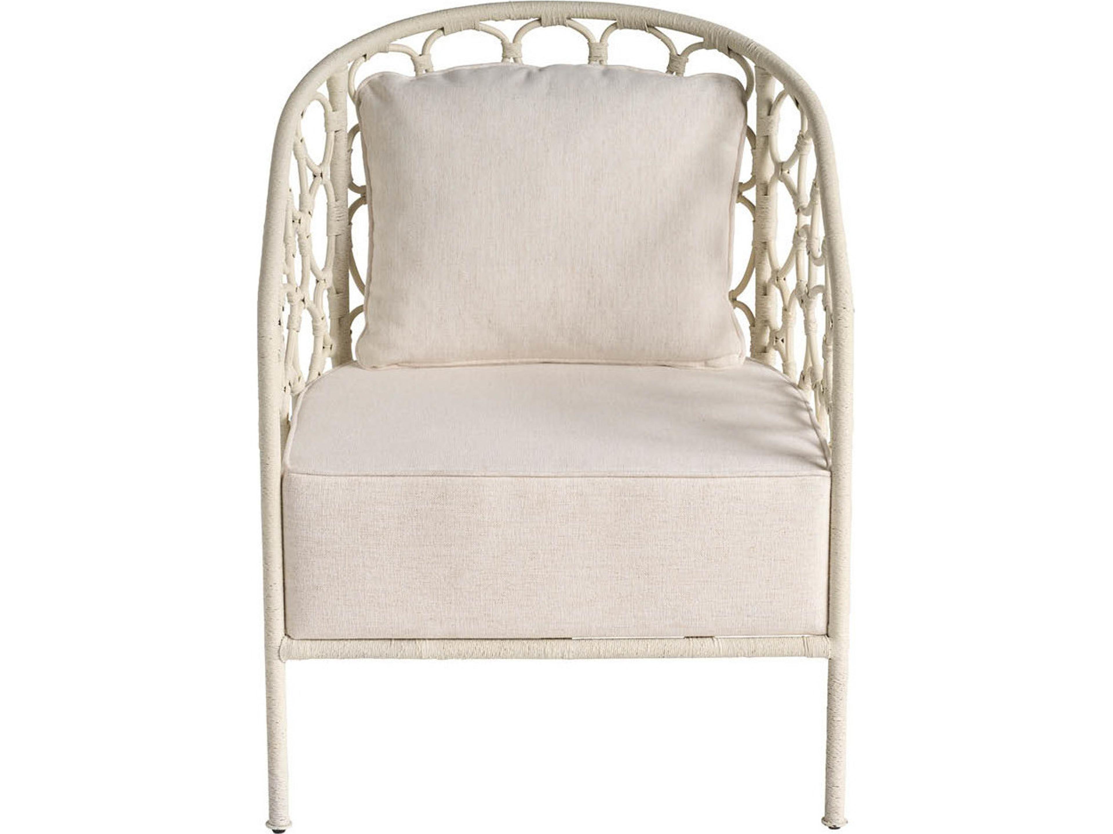Coastal Living Home Oasis White Accent Chair