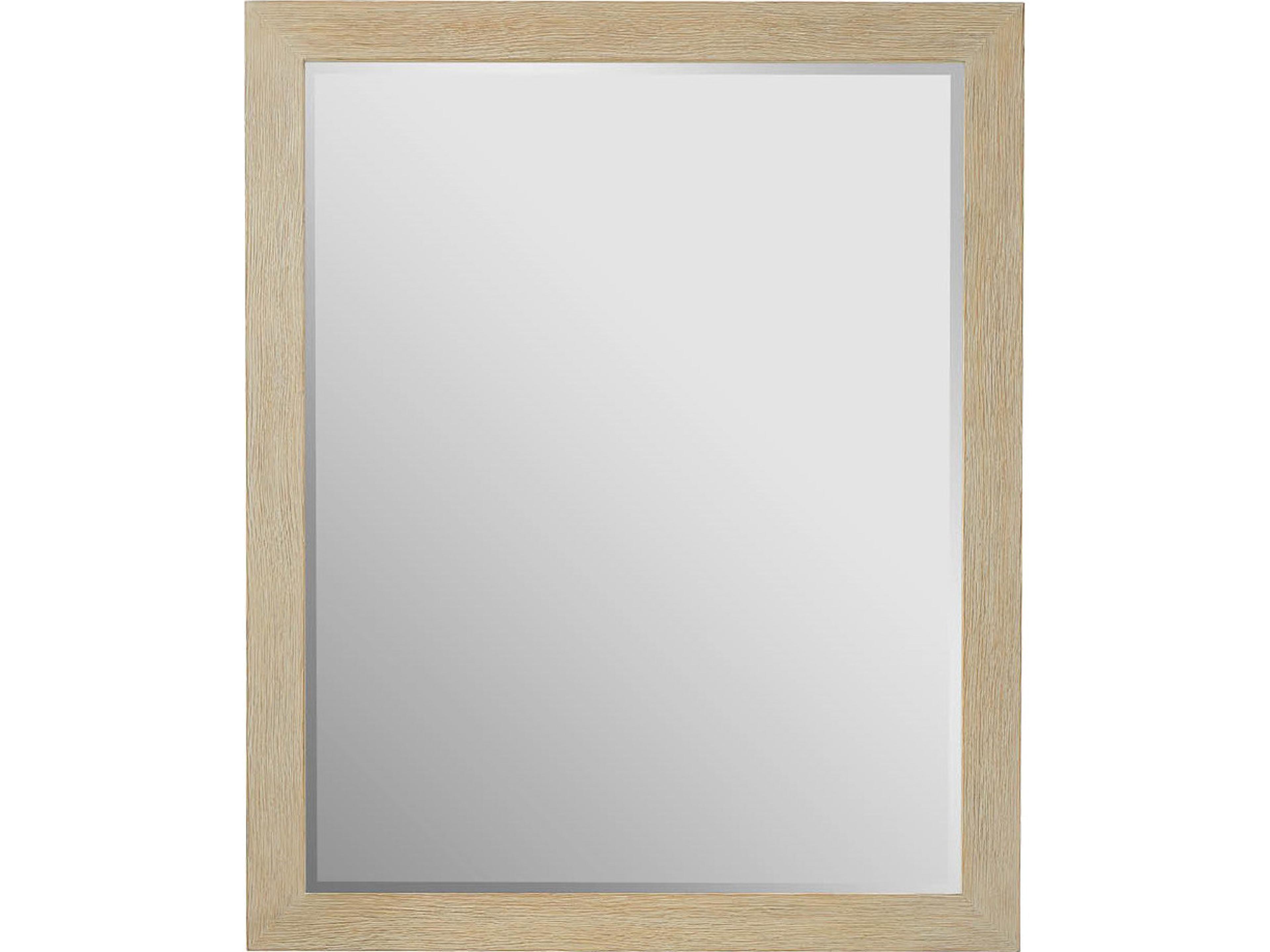 Oasis Dockside Natural Tan Oak Wall Mirror Rectangular