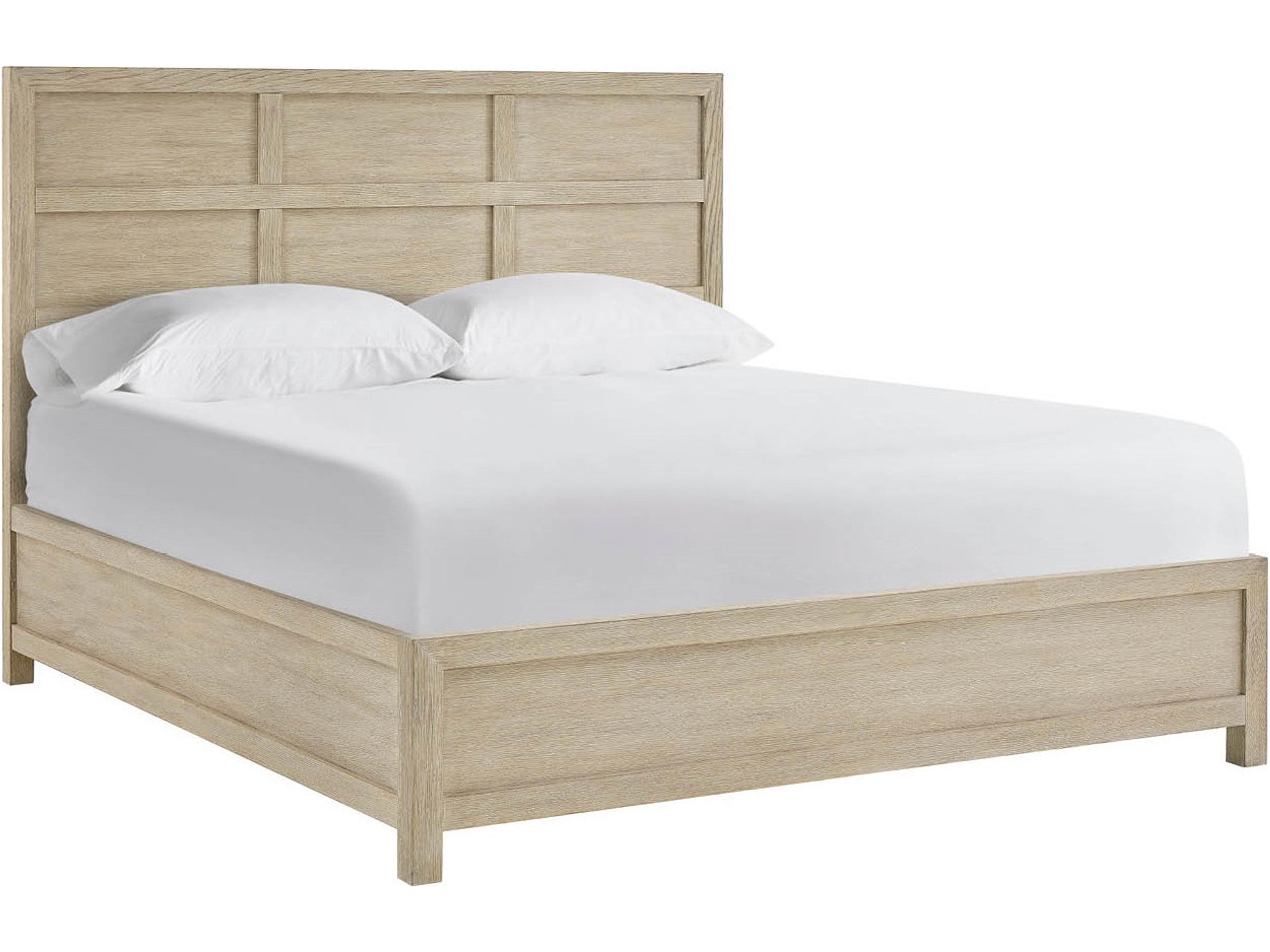 Oasis Natural Oak Wood Queen Panel Bed