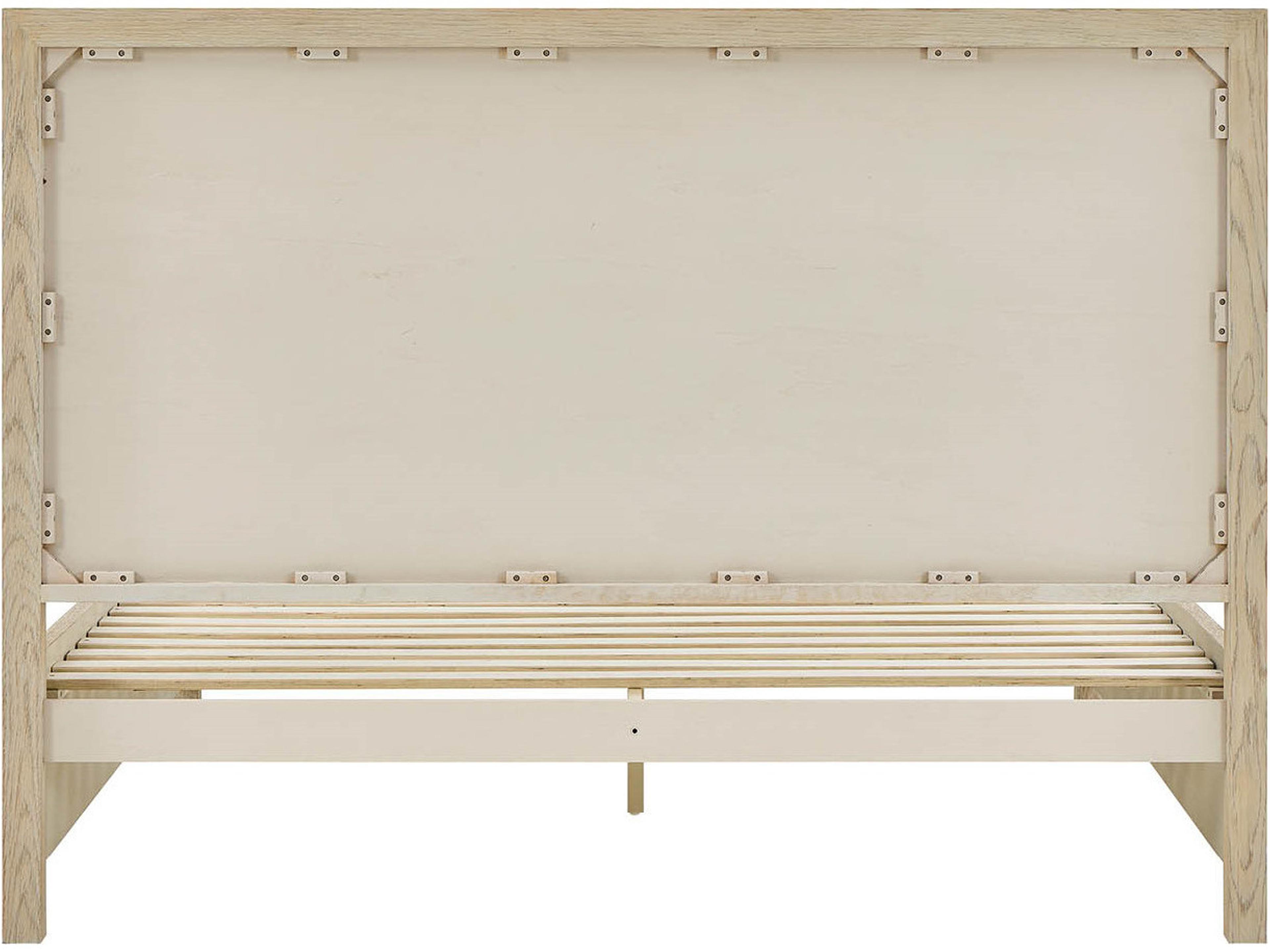 Coastal Living Home Oasis Natural Oak Wood King Panel Bed