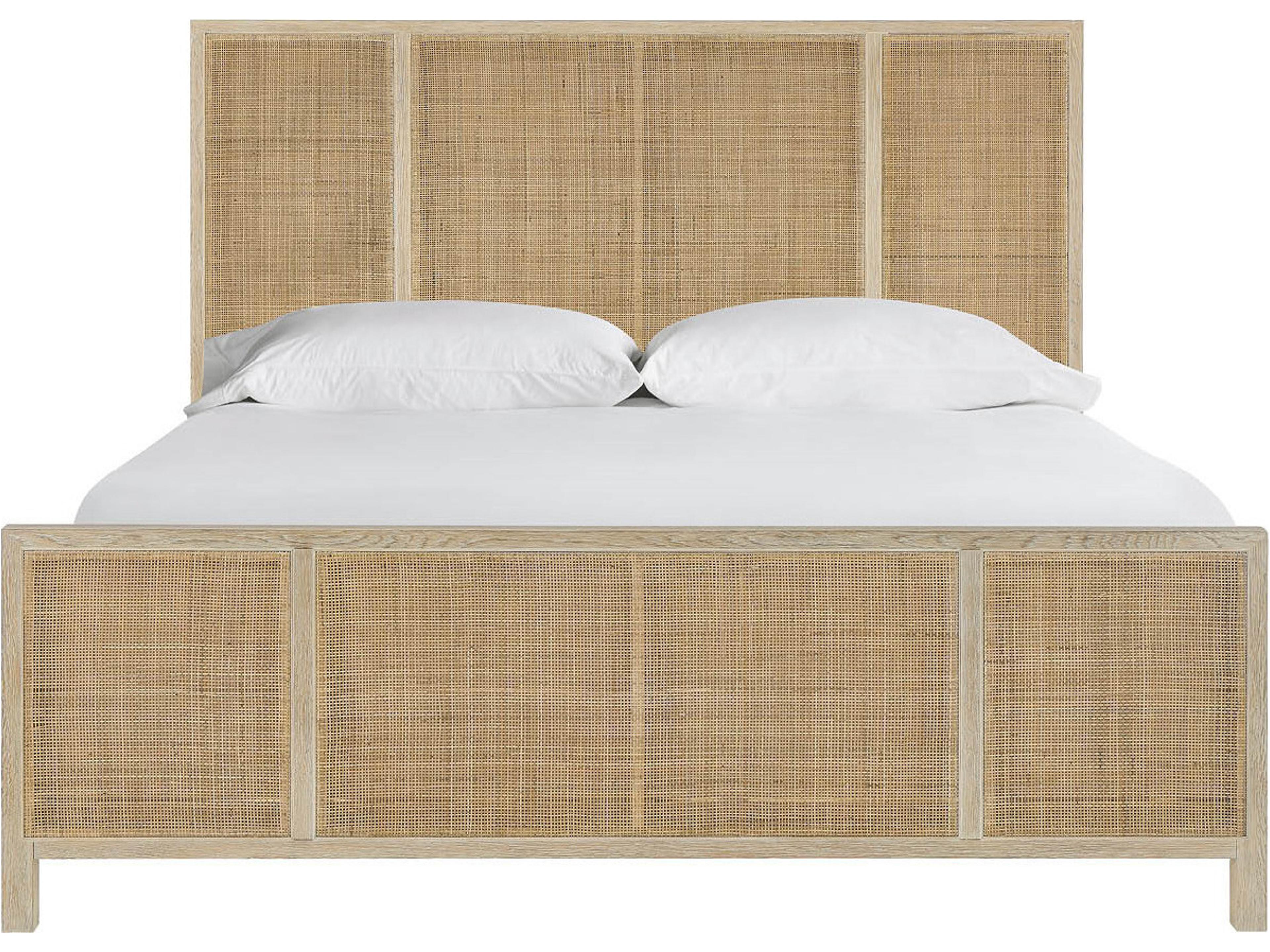 Coastal Living Home Oasis Natural Oak Wood King Platform Bed