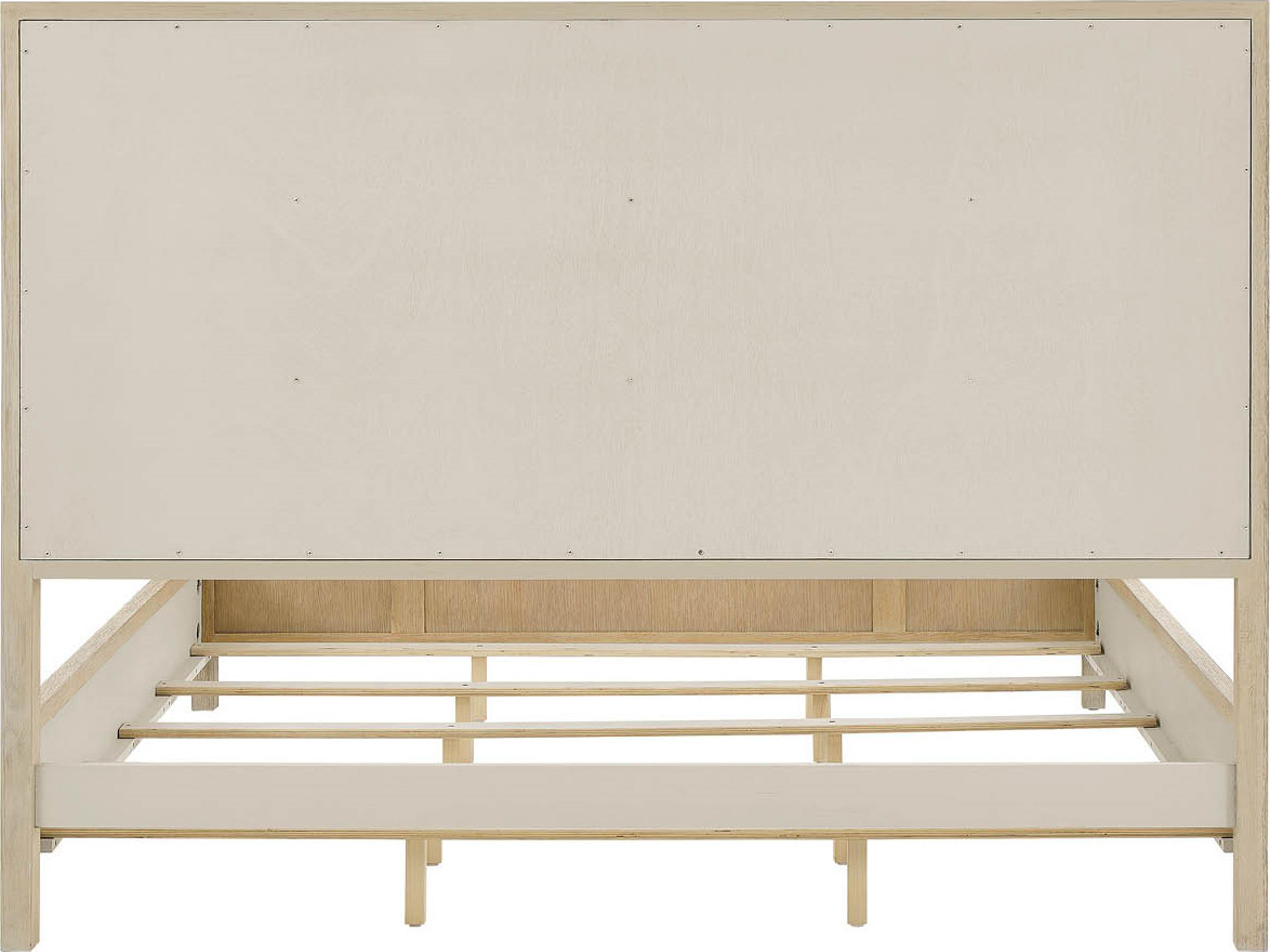 Coastal Living Home Oasis Natural Oak Wood King Platform Bed