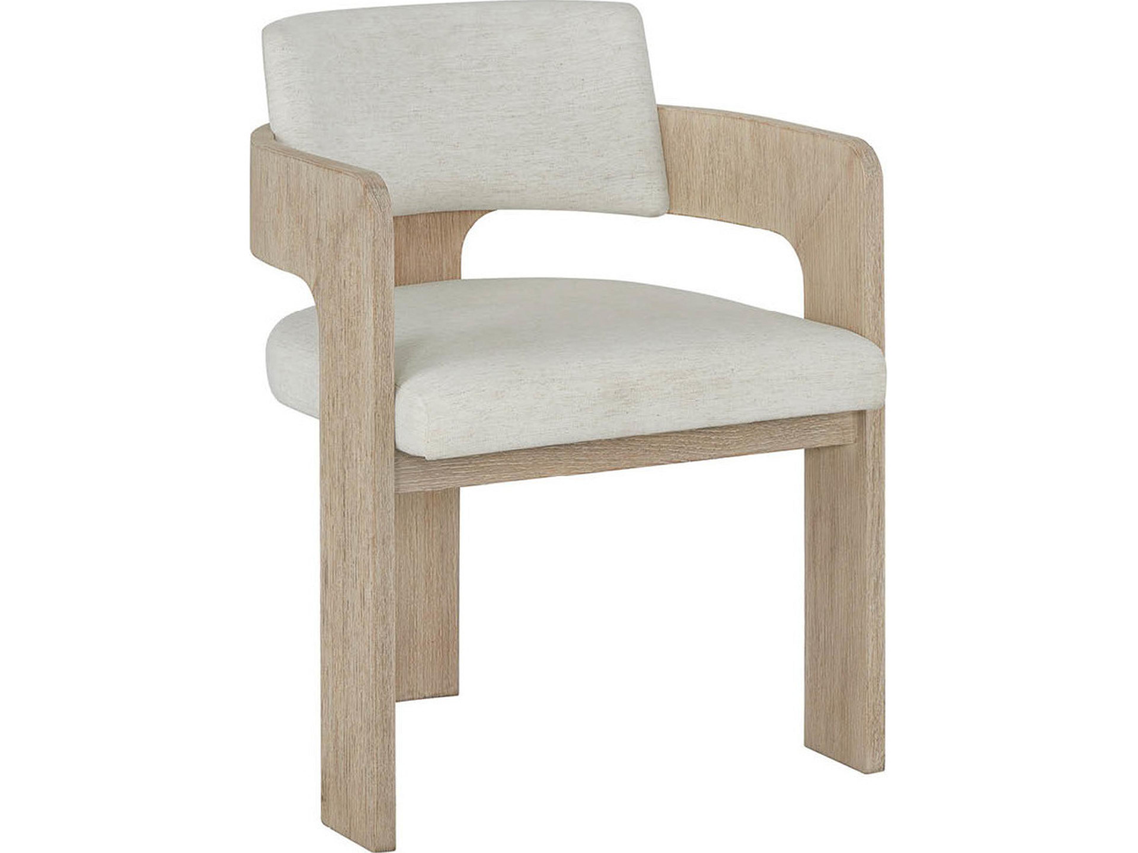 Oasis Natural Upholstered Arm Dining Chair