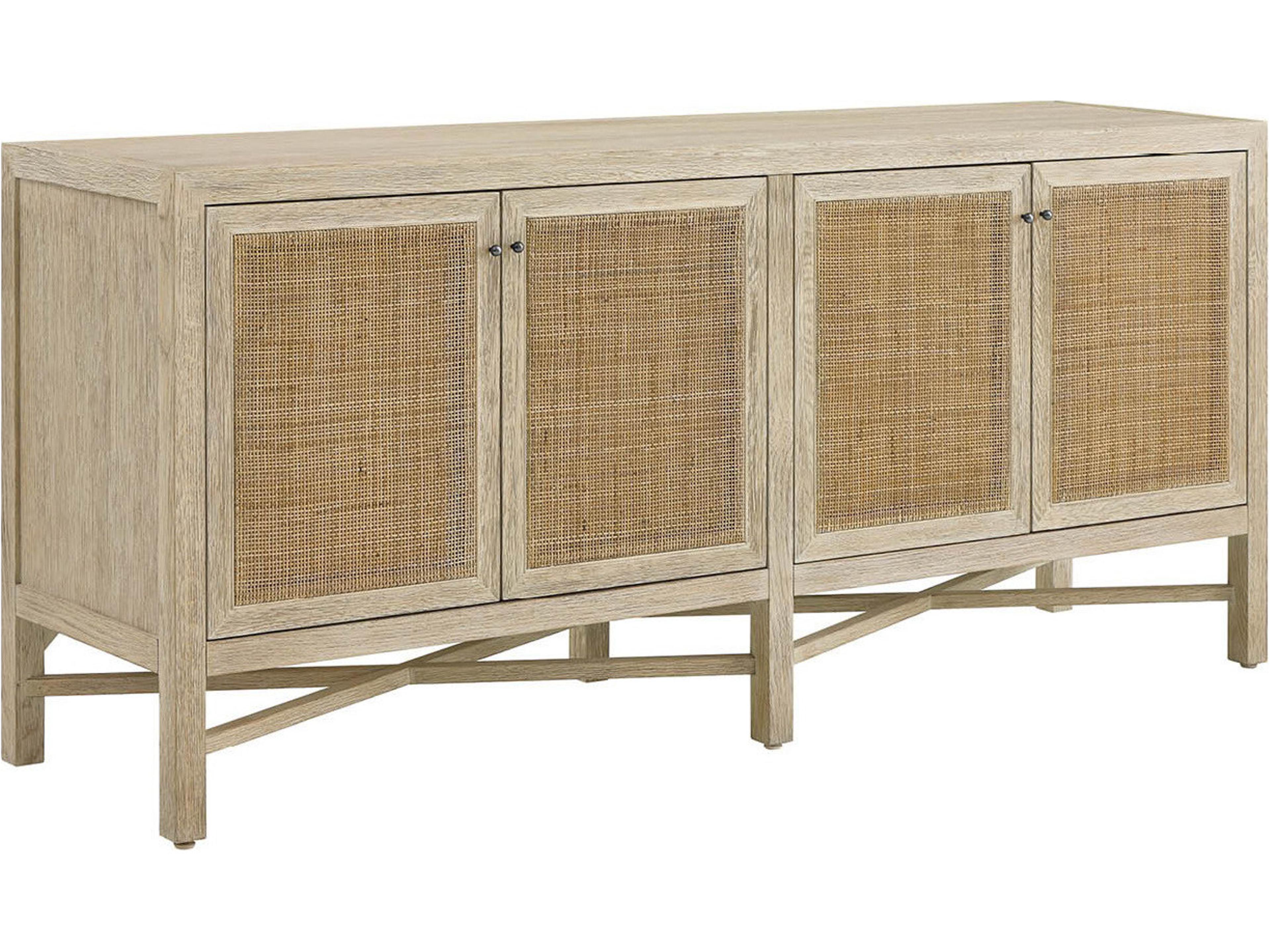 Oasis 76" Oak Wood Dockside Natural Tan Sideboard