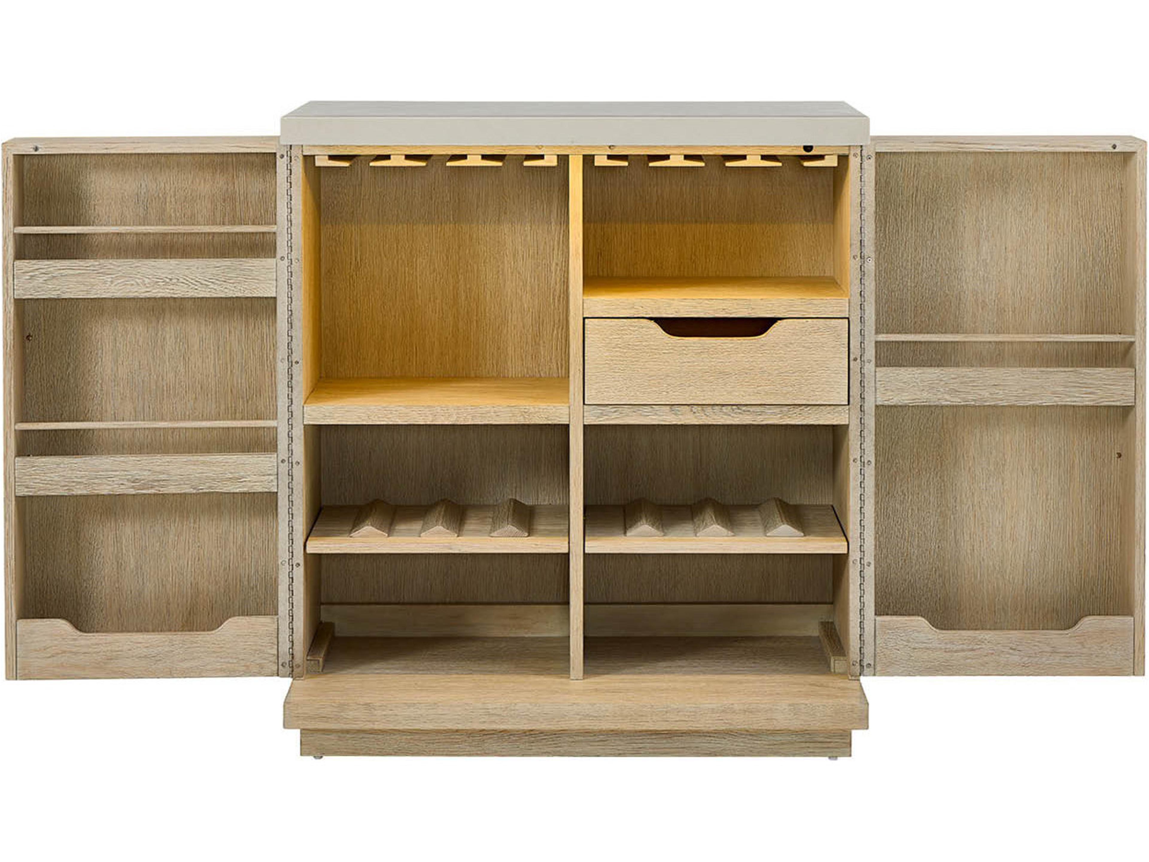 Coastal Living Home Oasis Dockside Natural Tan Oak Wood Accent Chest