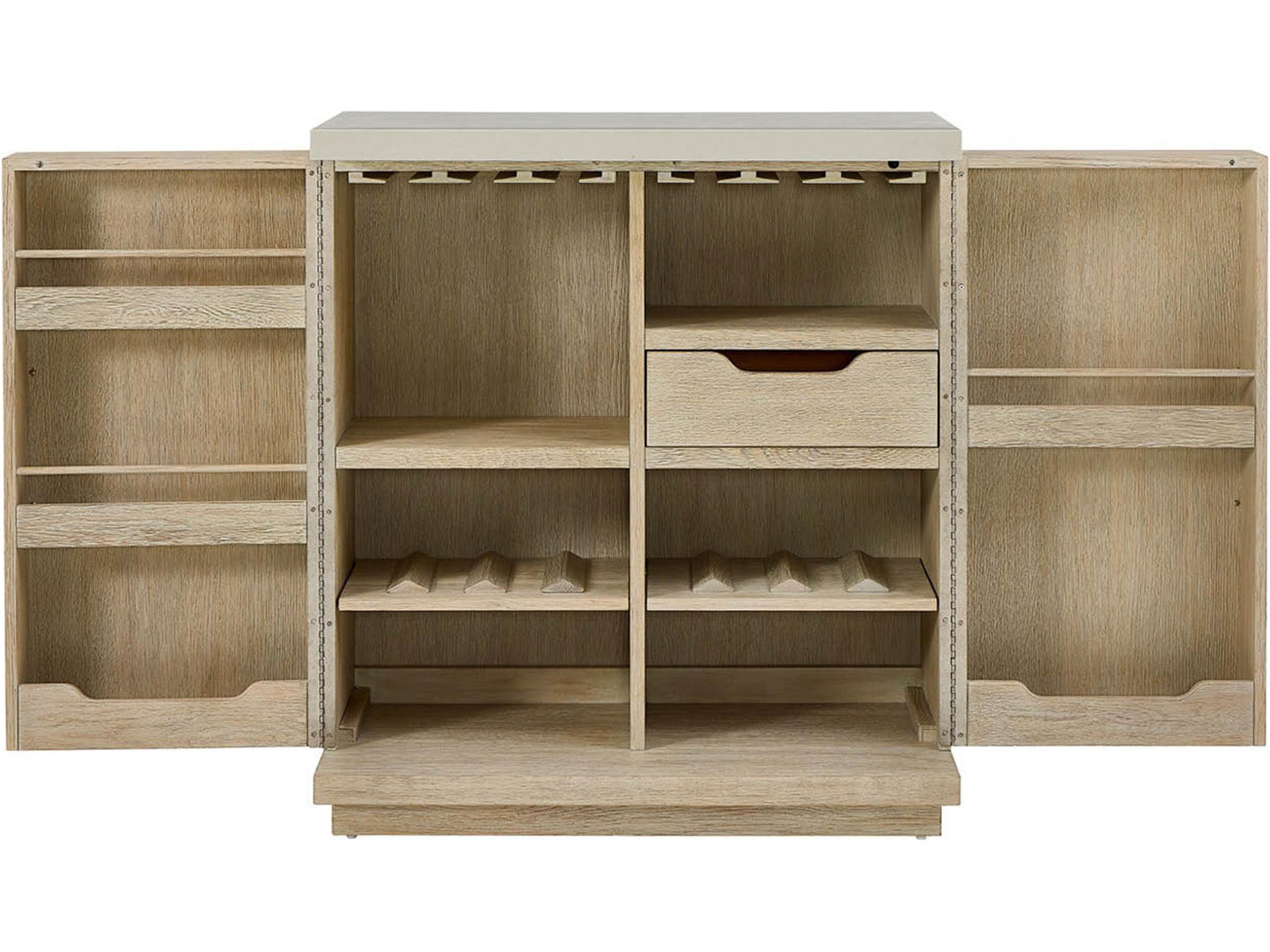 Coastal Living Home Oasis Dockside Natural Tan Oak Wood Accent Chest