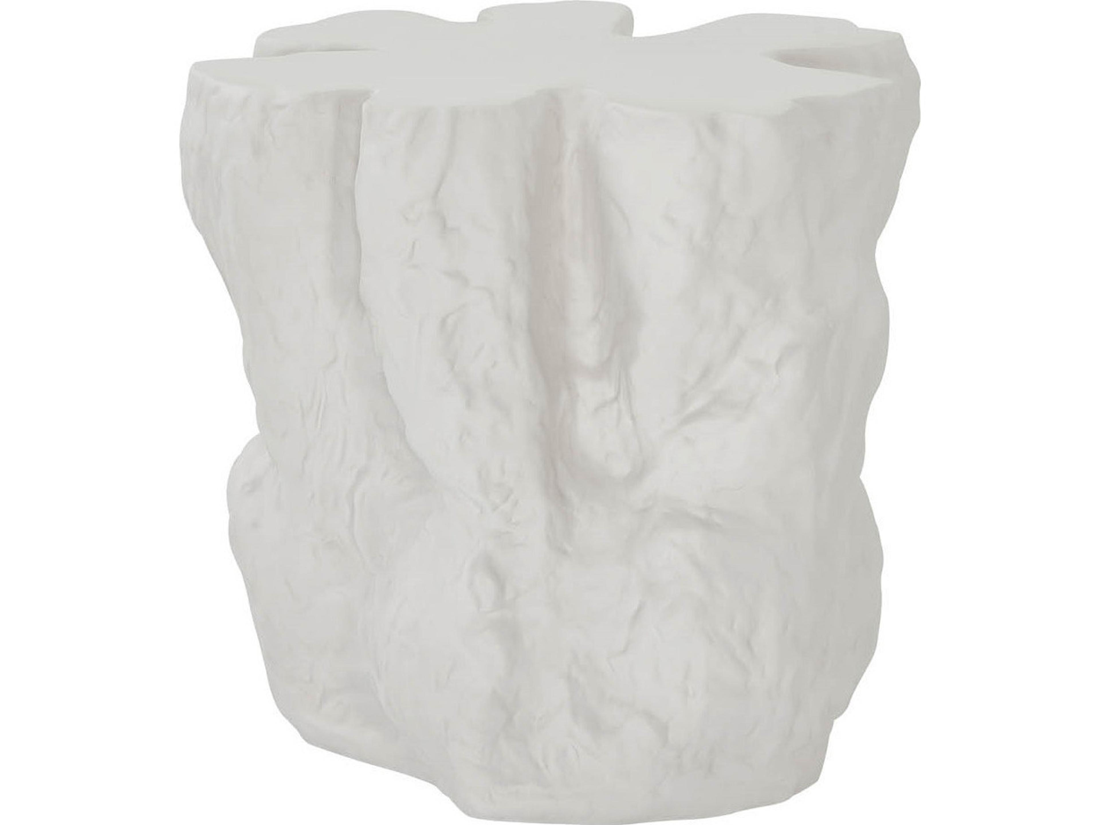 Oasis Concrete White End Table