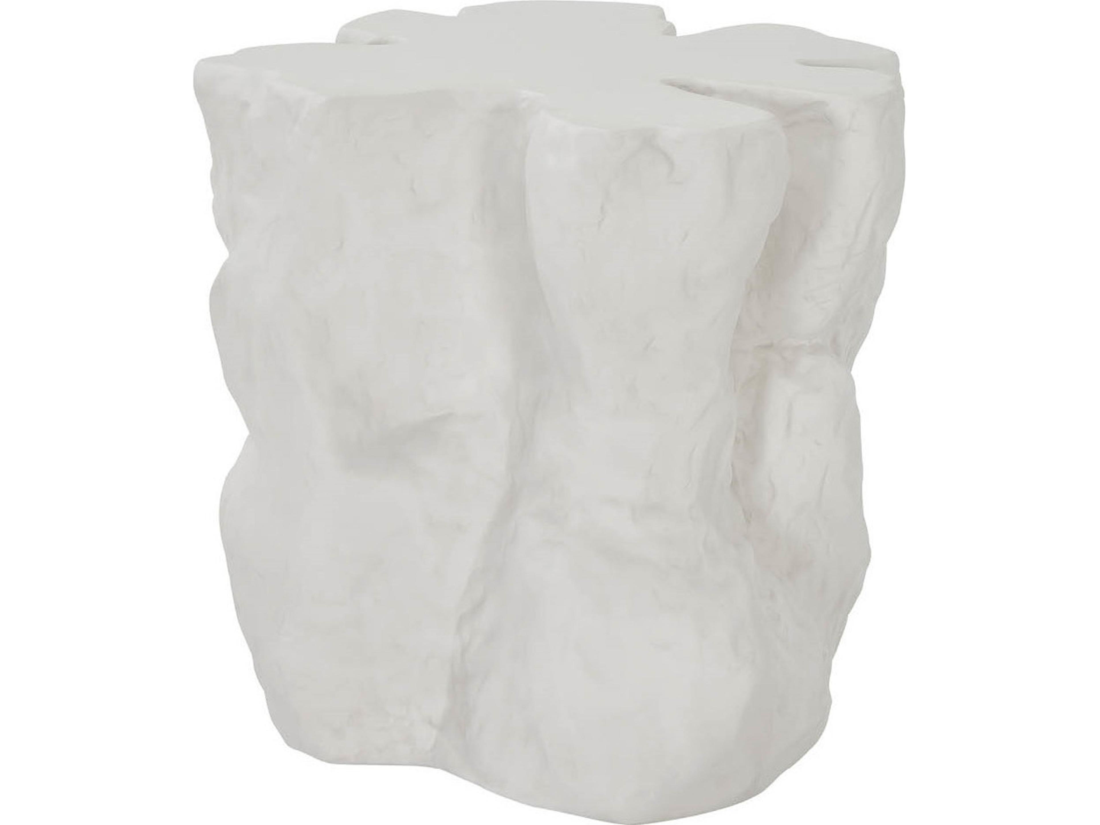 Coastal Living Home Oasis Concrete White End Table