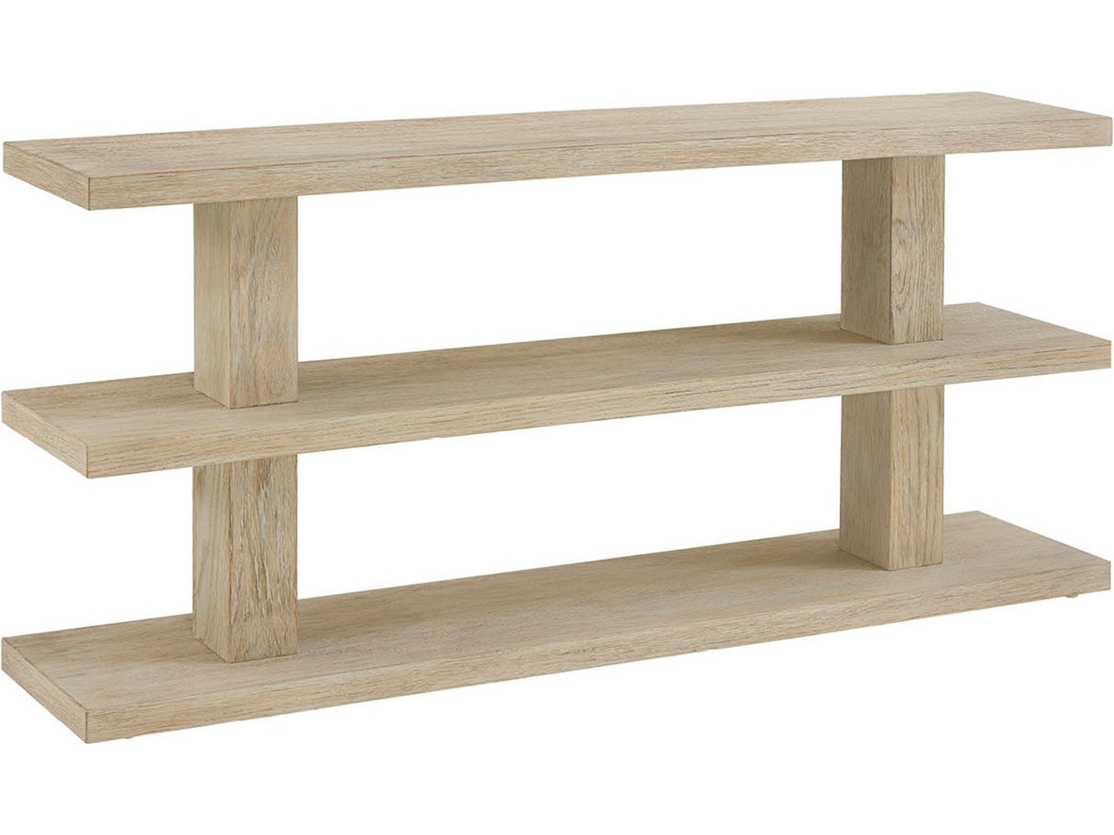 Oasis Rectangular Wood Dockside Tan Console Table