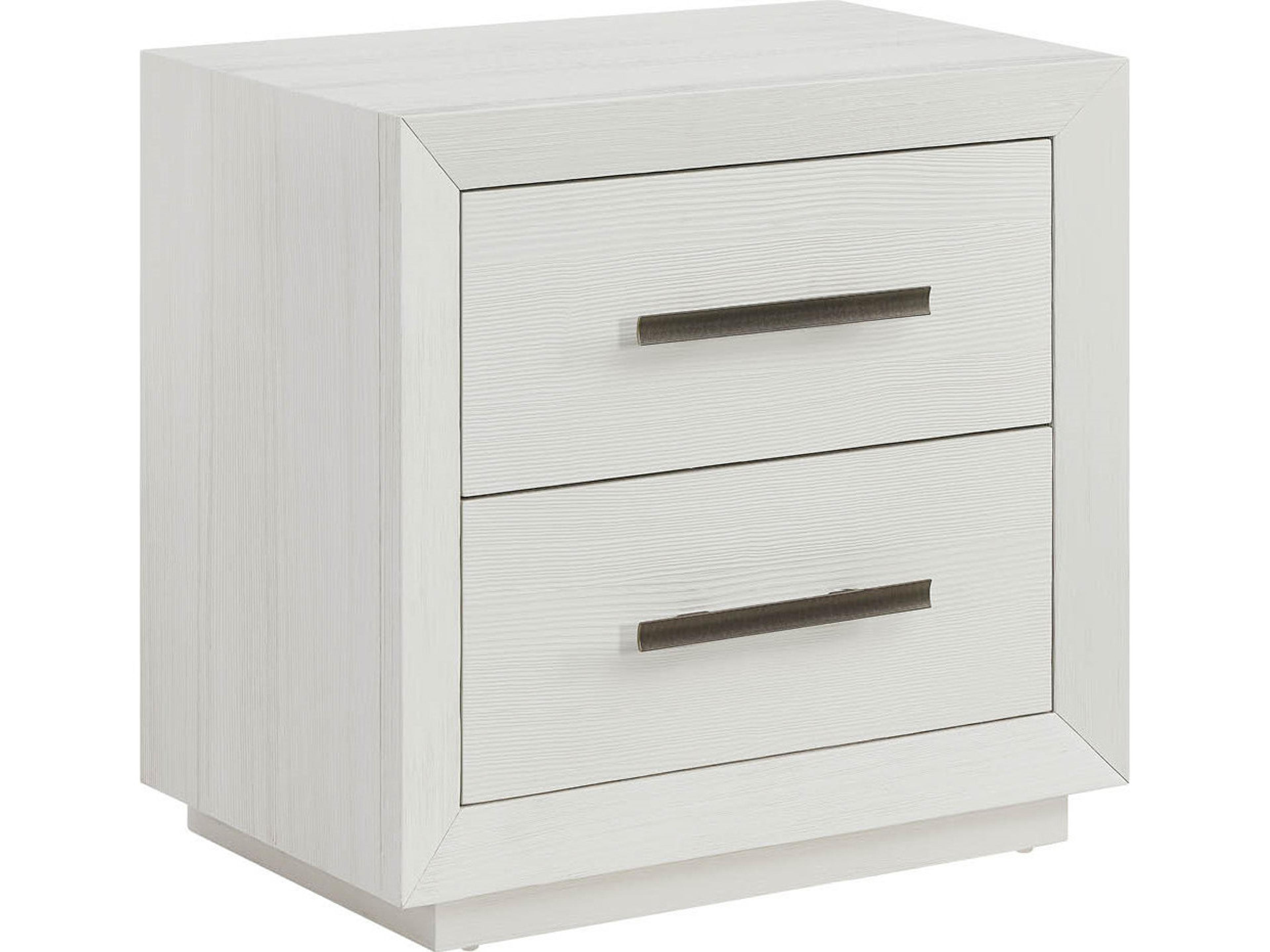 Oasis 2-Drawers Natural Pine Wood Nightstand