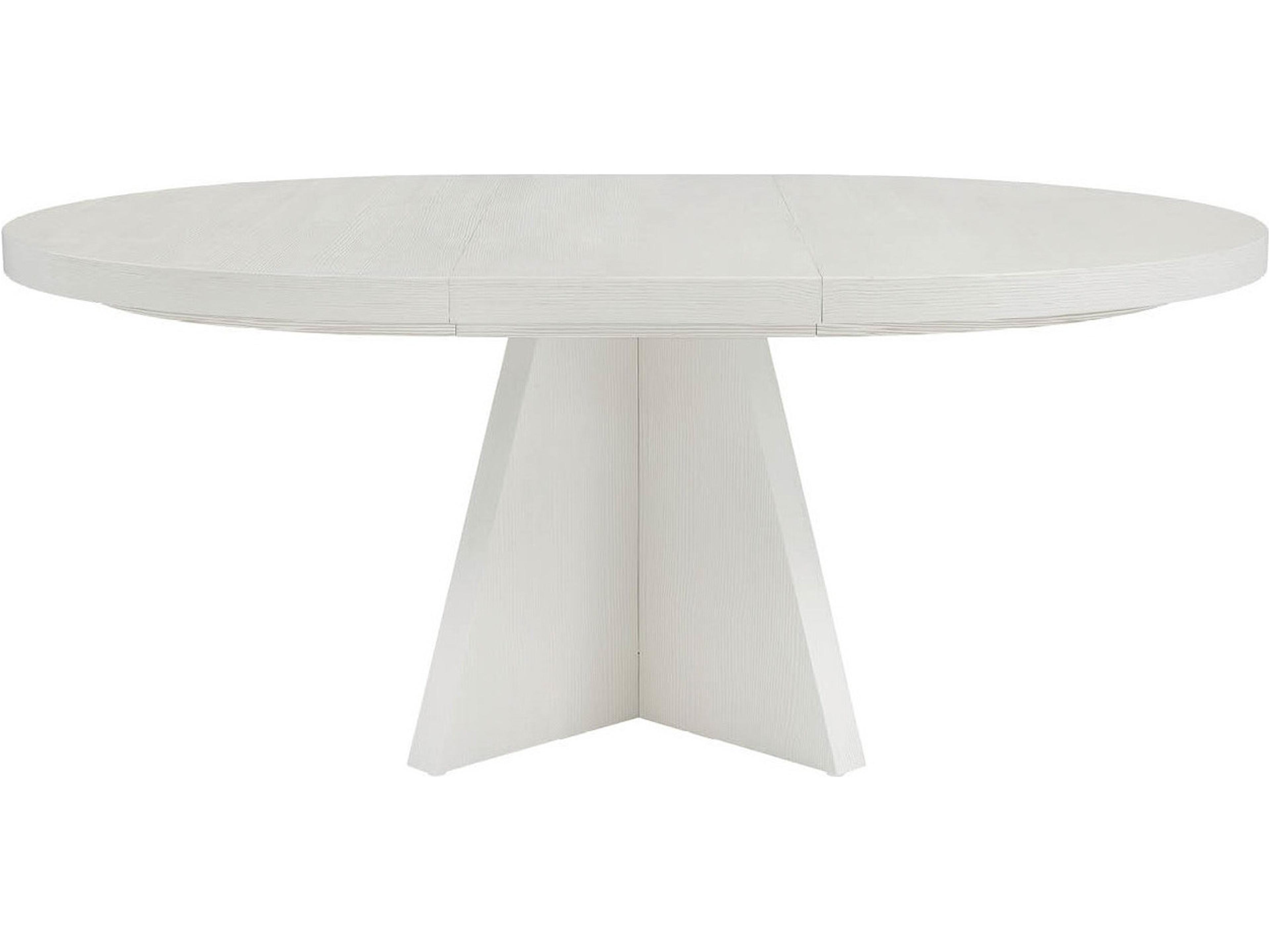 Coastal Living Home Oasis Round Wood Shoreline White Dining Table