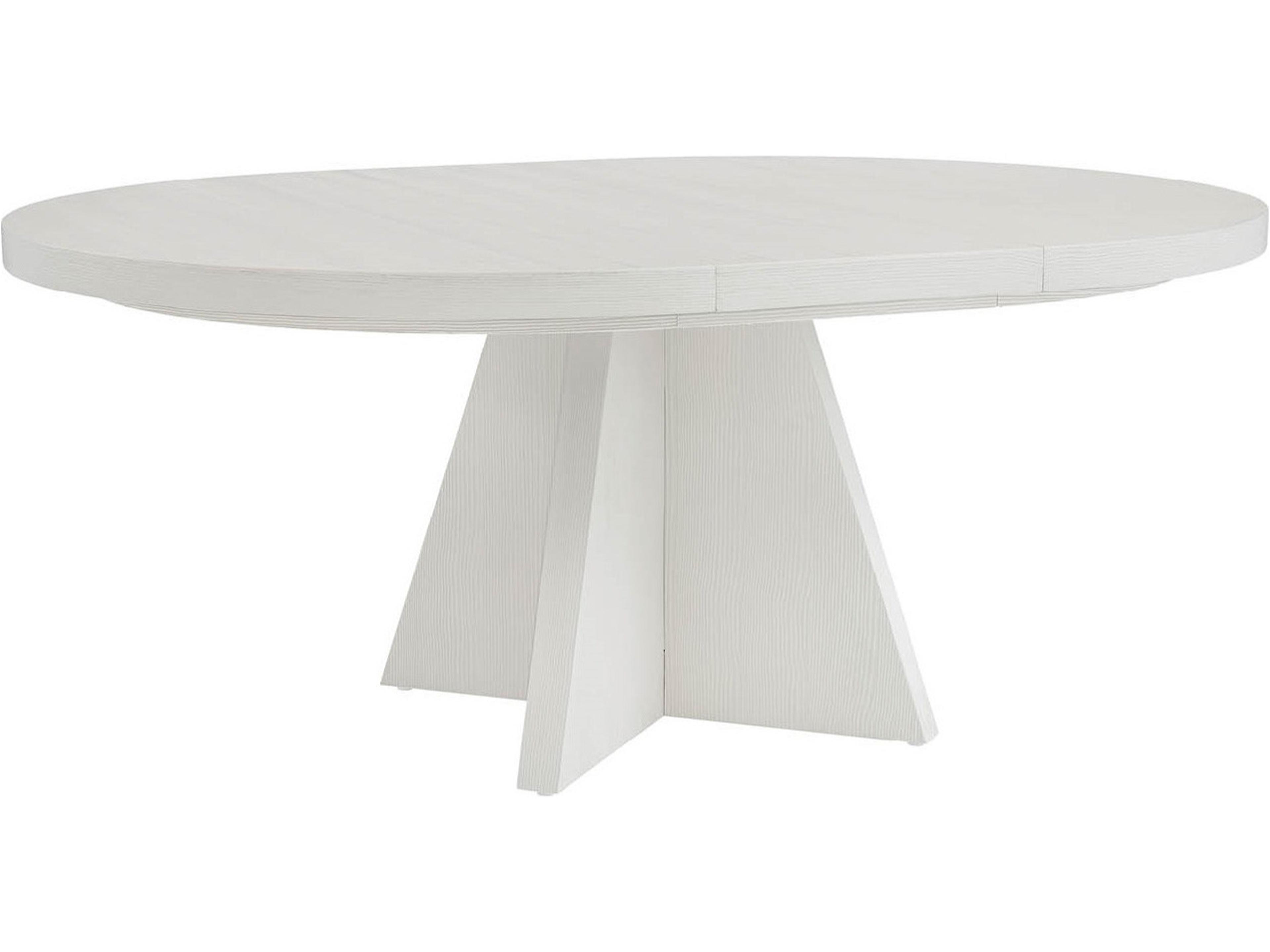 Coastal Living Home Oasis Round Wood Shoreline White Dining Table