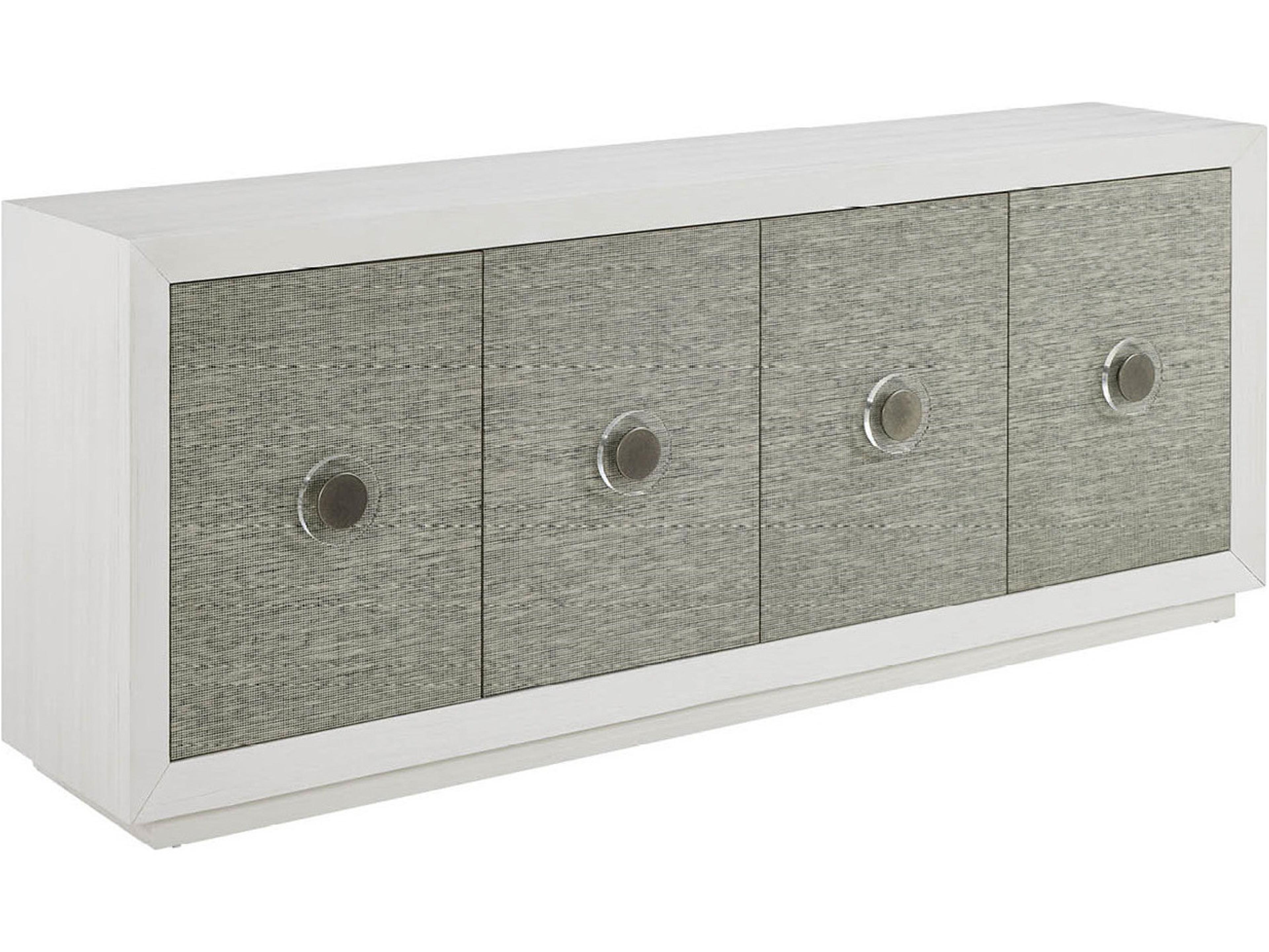 Coastal Living Home Oasis 85" Pine Wood Shoreline White Sideboard