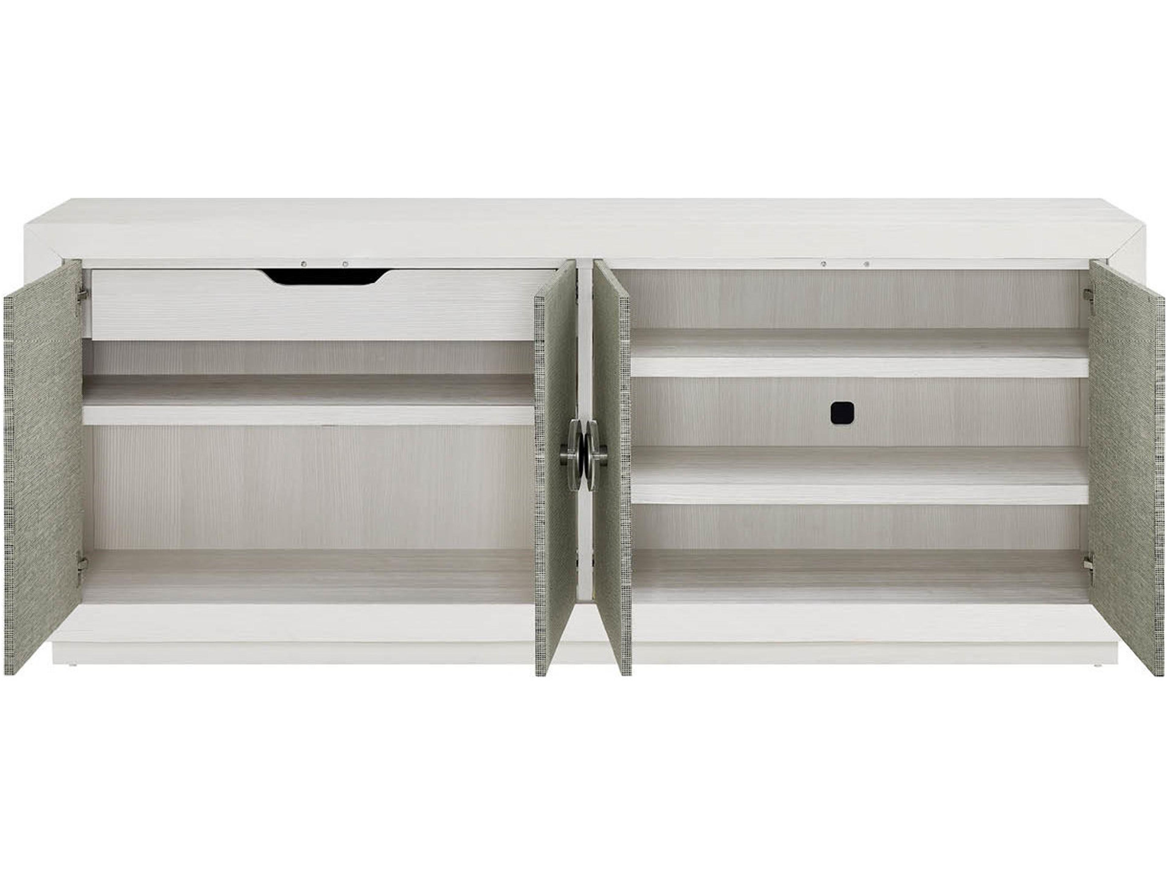 Coastal Living Home Oasis 85" Pine Wood Shoreline White Sideboard