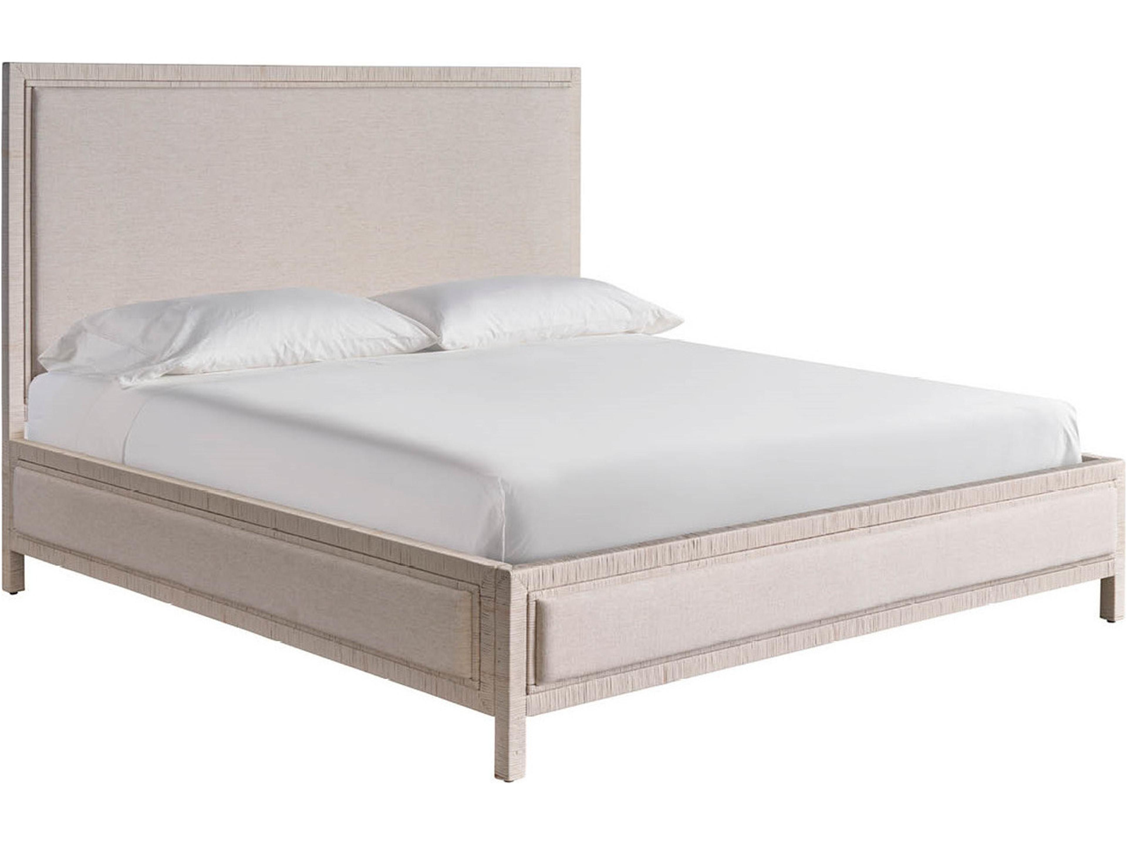Oasis White Wood King Panel Bed
