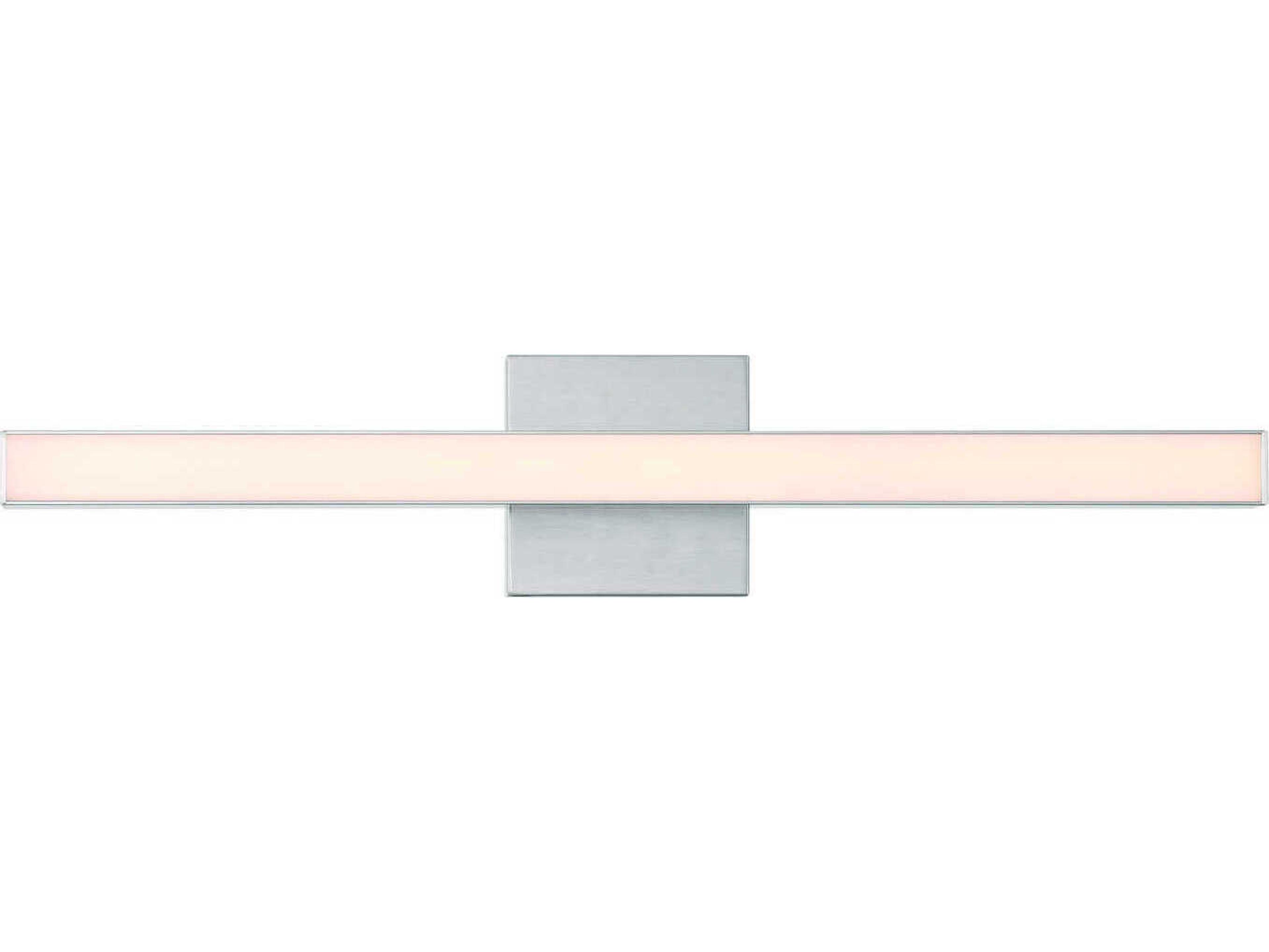 Trim 1-Light Brushed Polished Nickel Vanity Light