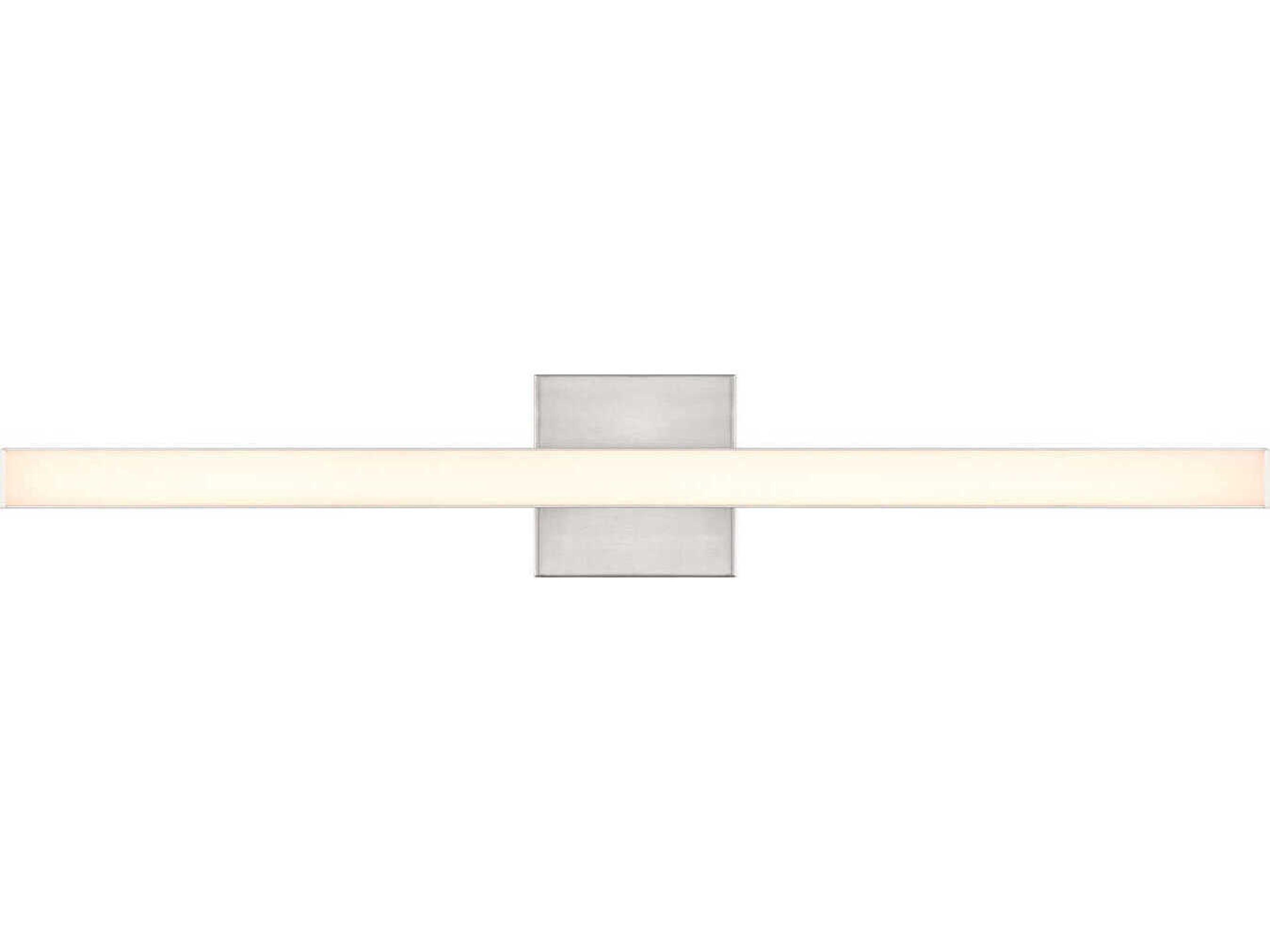 Trim 1-Light Brushed Polished Nickel Vanity Light
