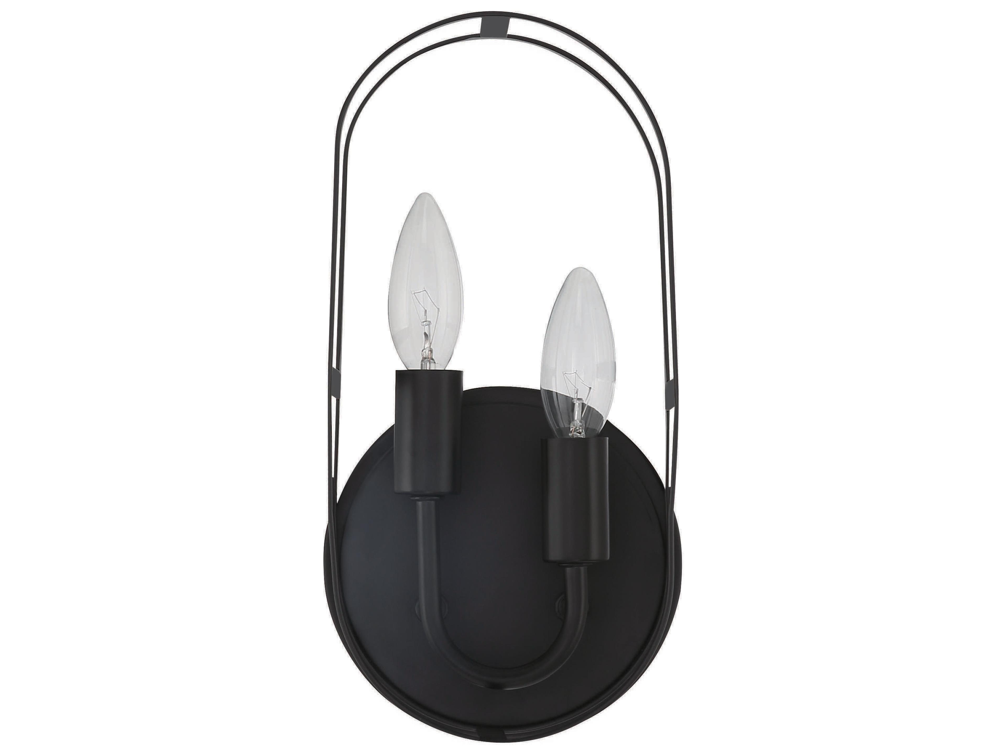 Craftmade Mindful 2-Light Flat Black Wall Sconce