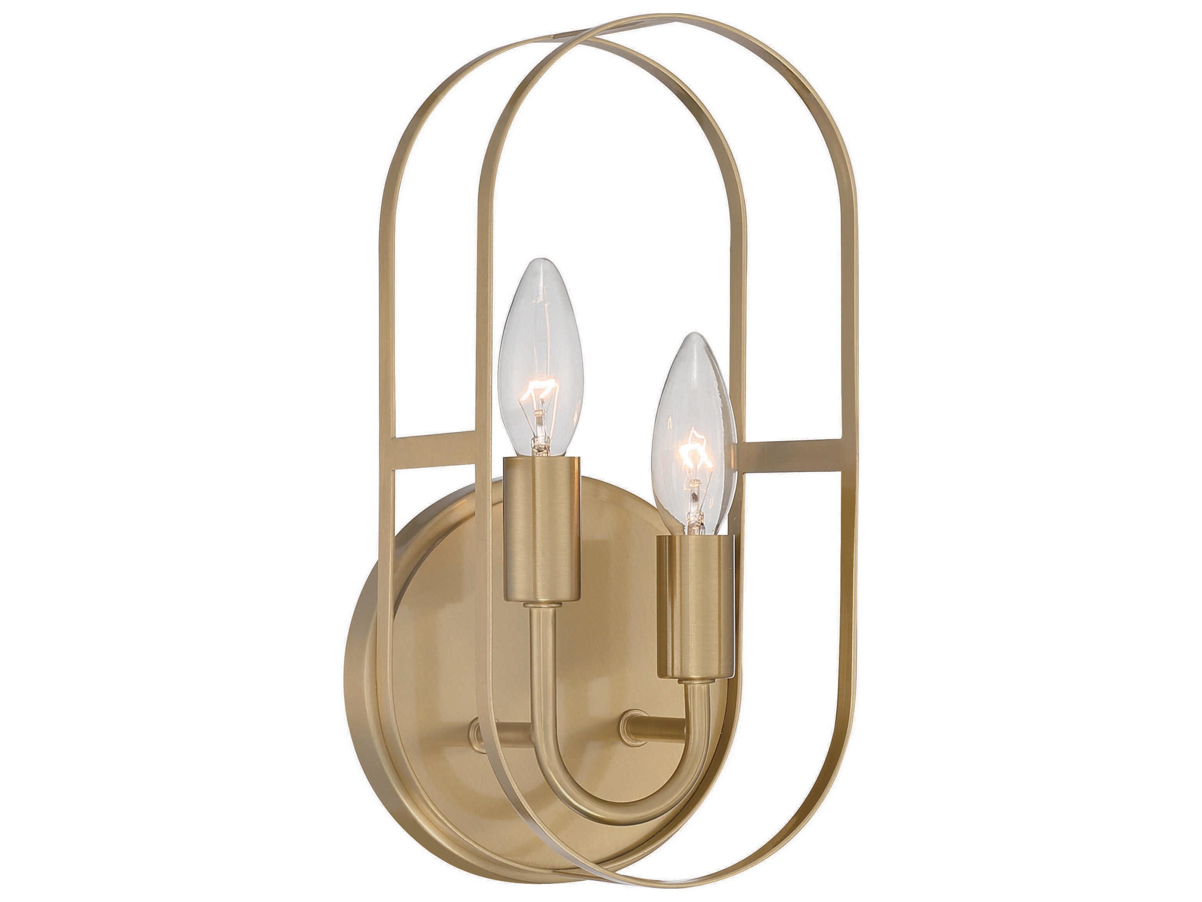 Craftmade Mindful 2-Light Satin Brass Wall Sconce