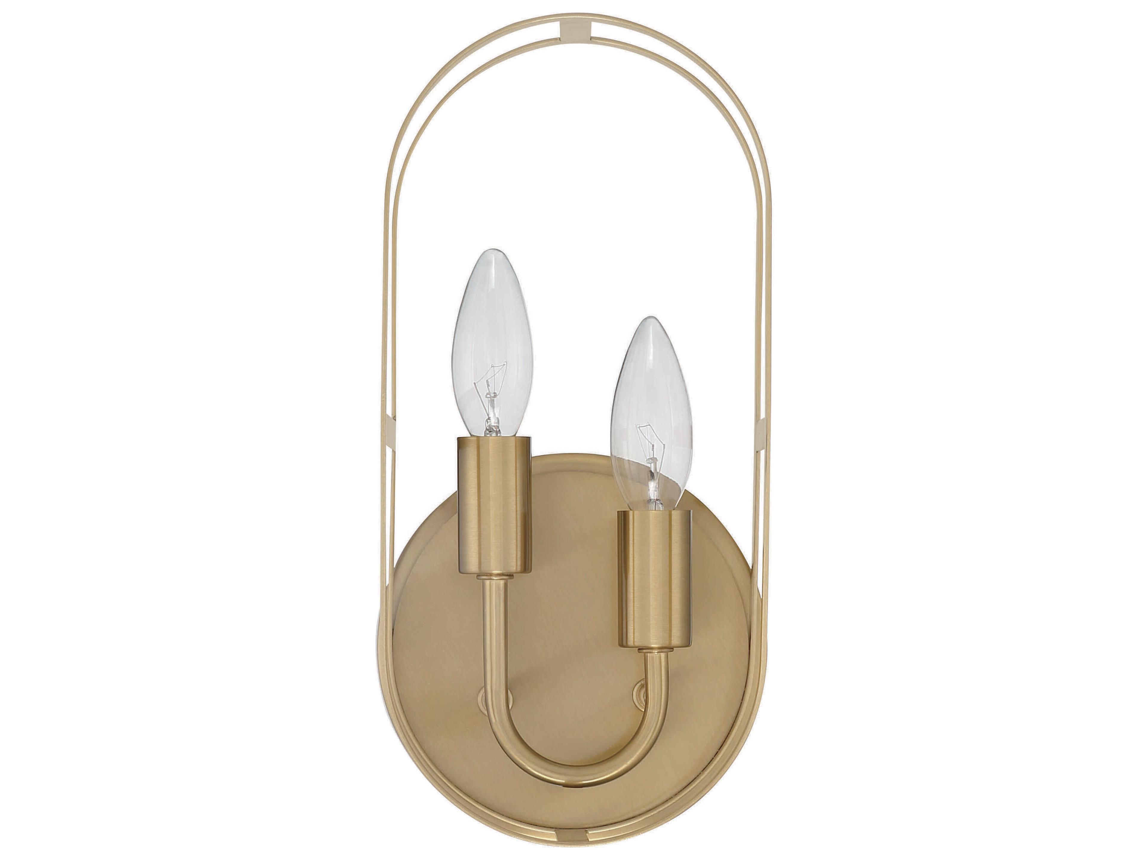 Craftmade Mindful 2-Light Satin Brass Wall Sconce