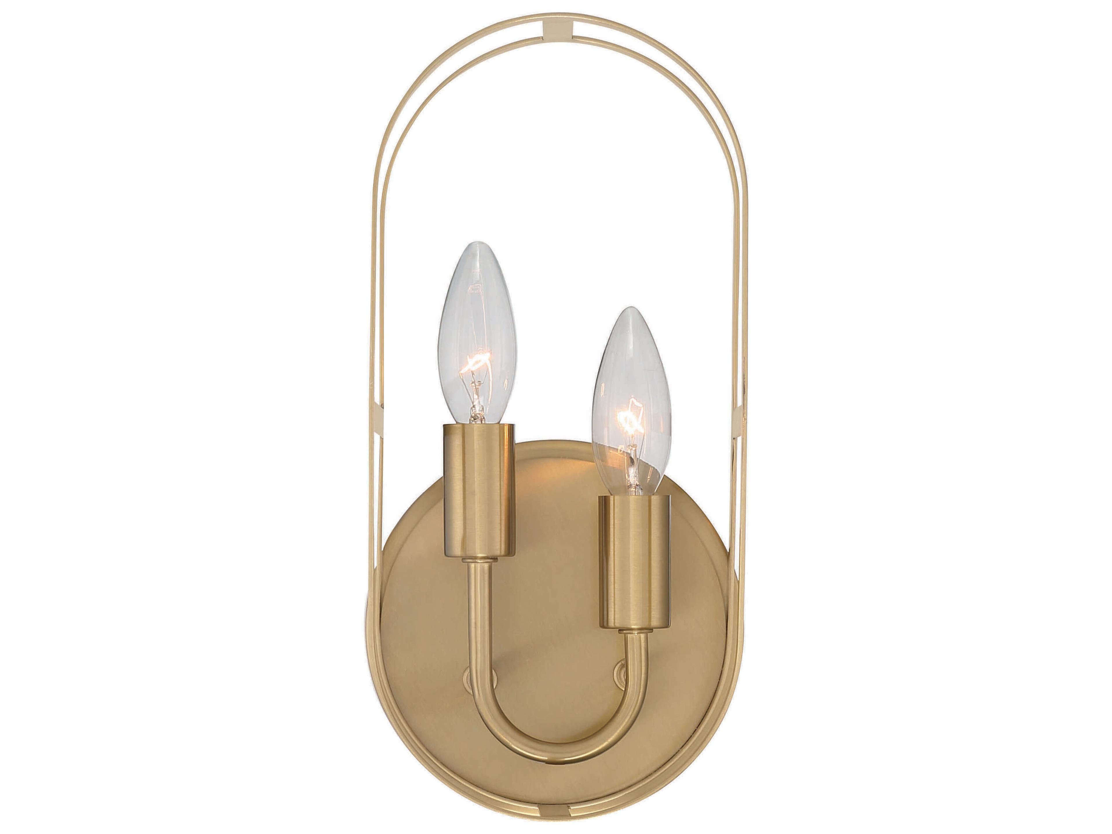 Craftmade Mindful 2-Light Satin Brass Wall Sconce