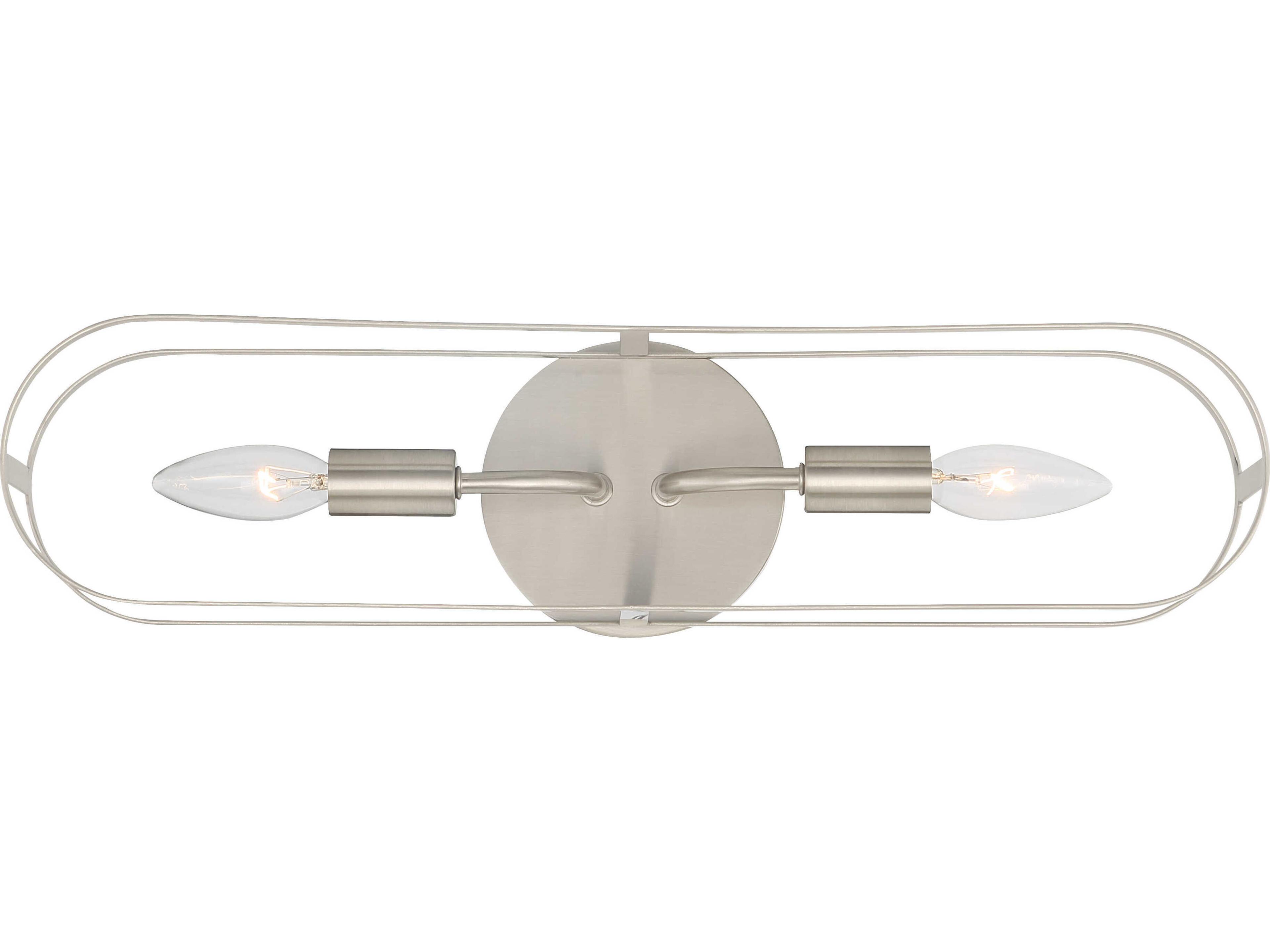 Craftmade Mindful 2-Light Brushed Polished Nickel Vanity Light