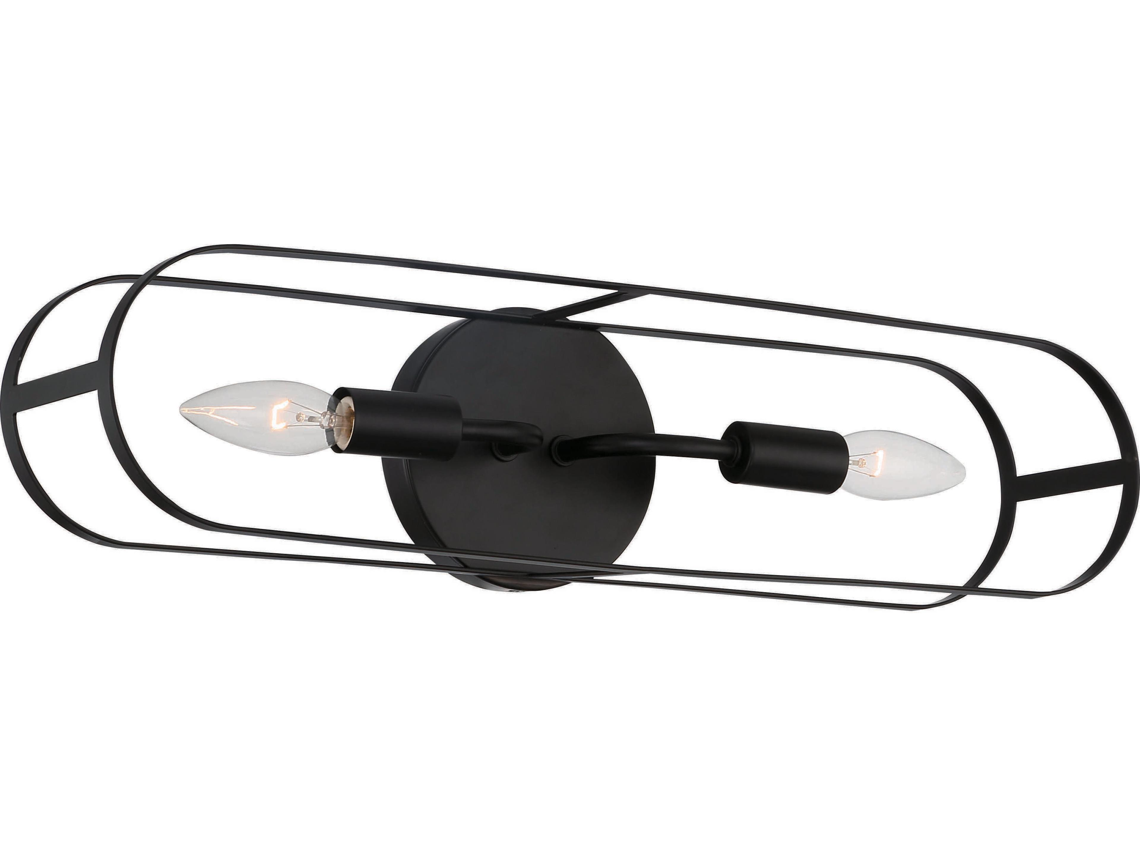 Craftmade Mindful 2-Light Flat Black Vanity Light