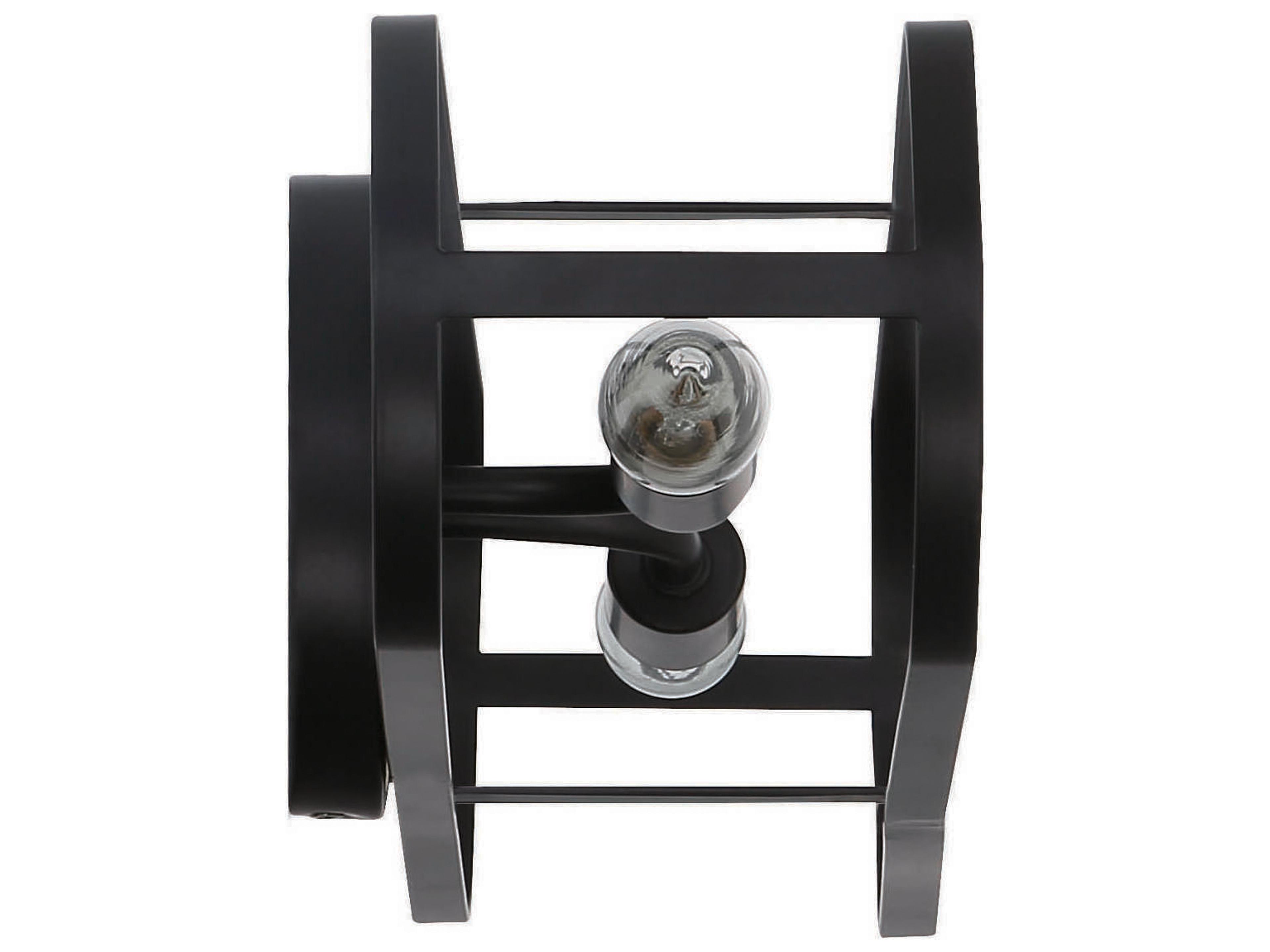 Craftmade Mindful 2-Light Flat Black Vanity Light