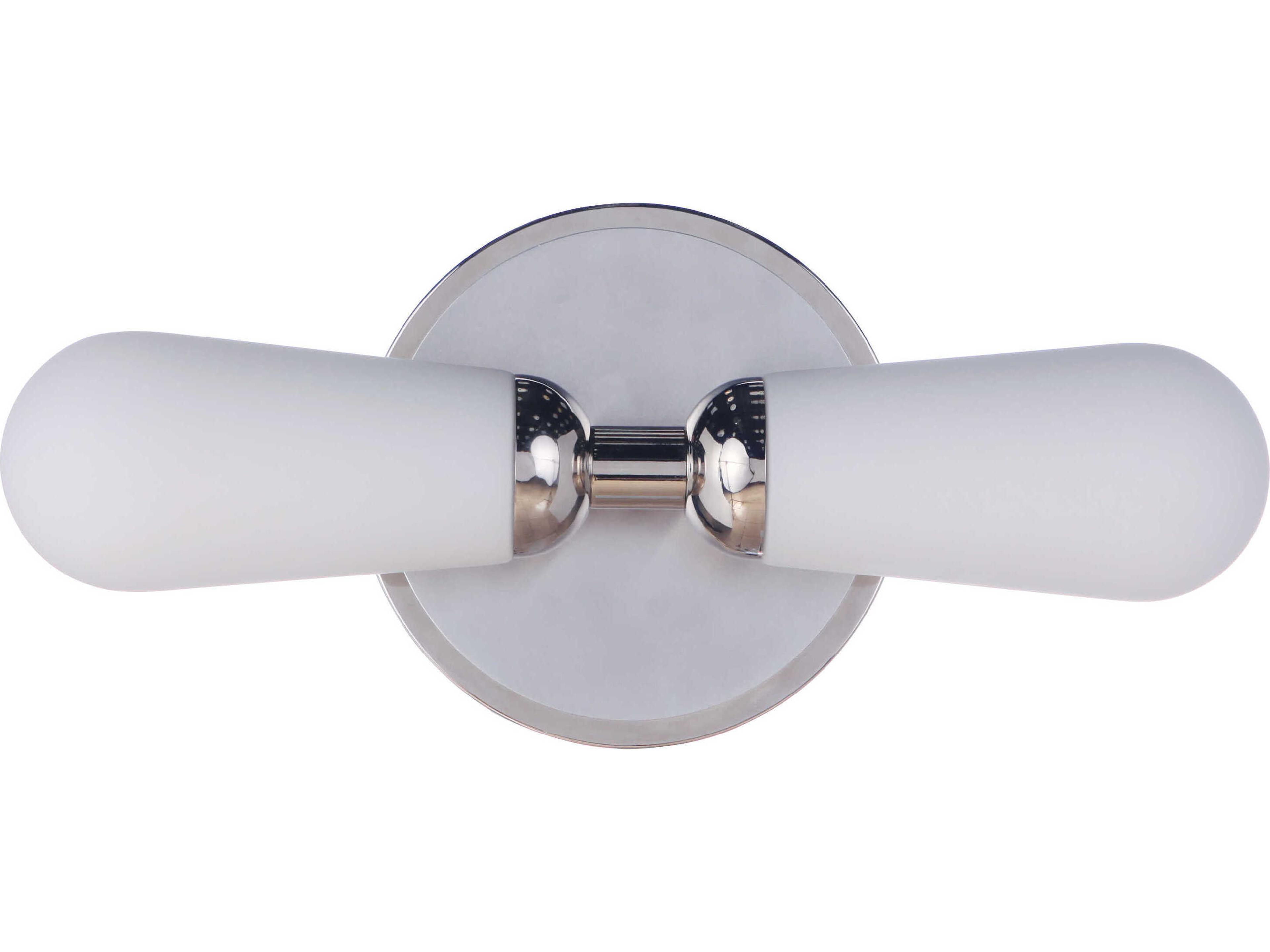 Craftmade Riggs 2-Light Nickel Glass Vanity Light