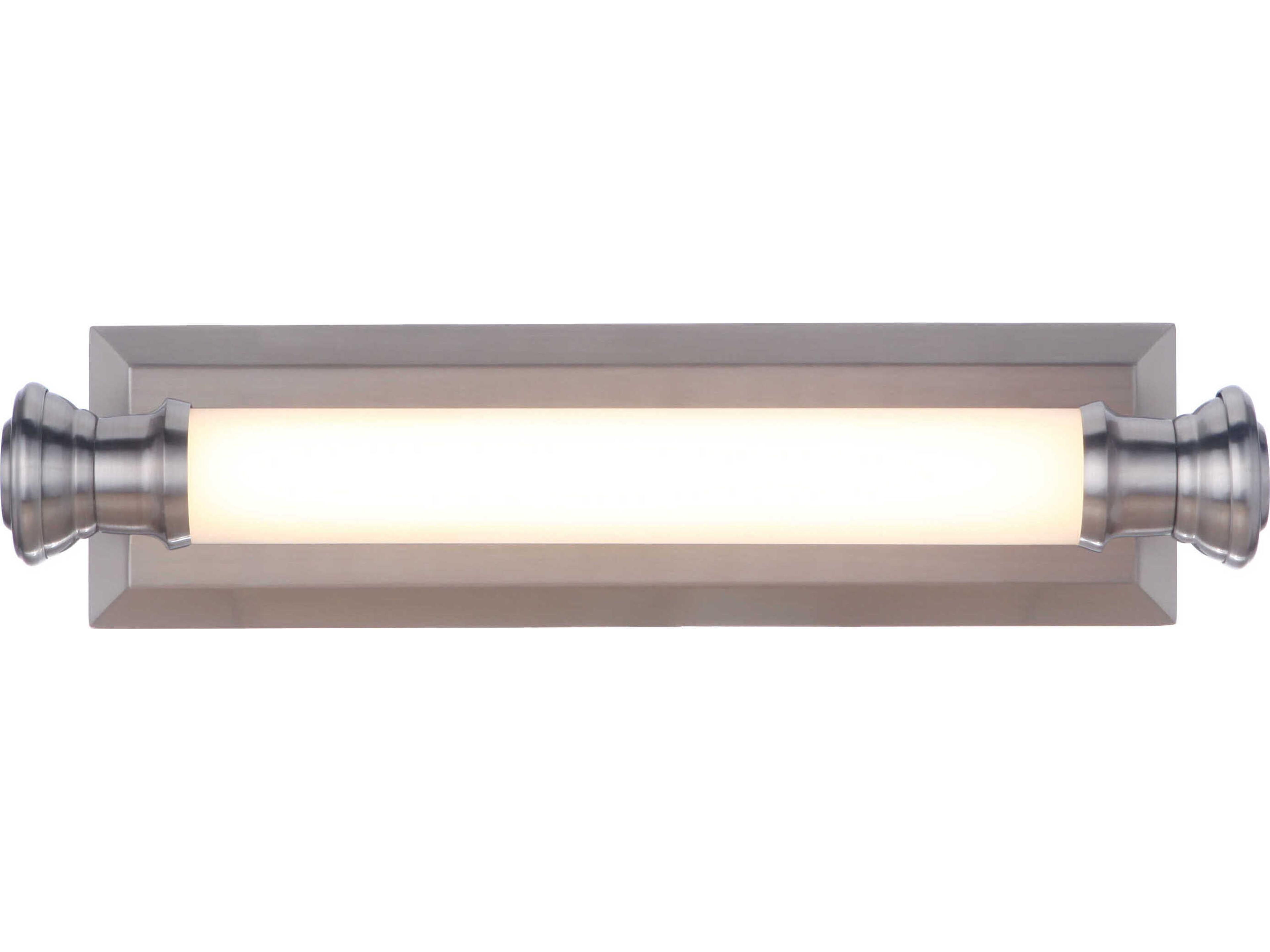 Craftmade Langston 1-Light Brushed Polished Nickel Glass LED Vanity Light