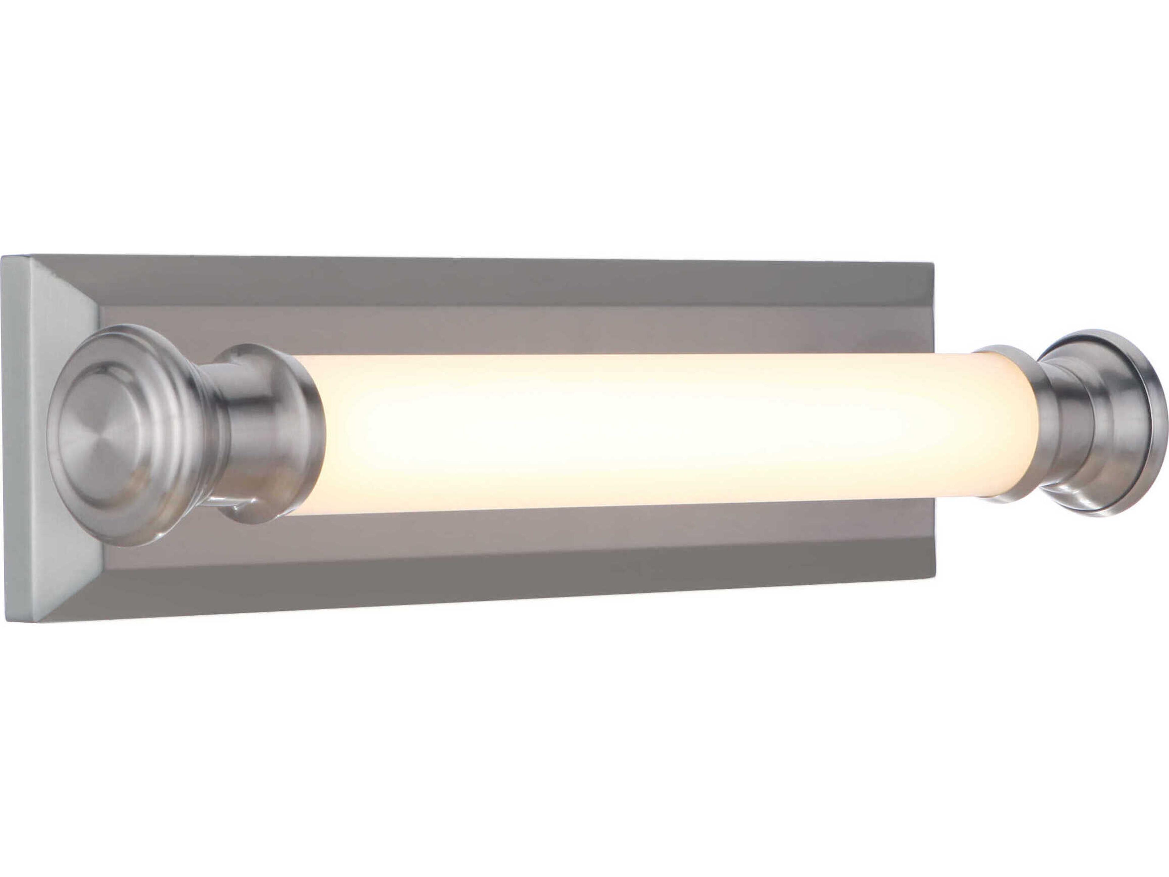 Craftmade Langston 1-Light Brushed Polished Nickel Glass LED Vanity Light