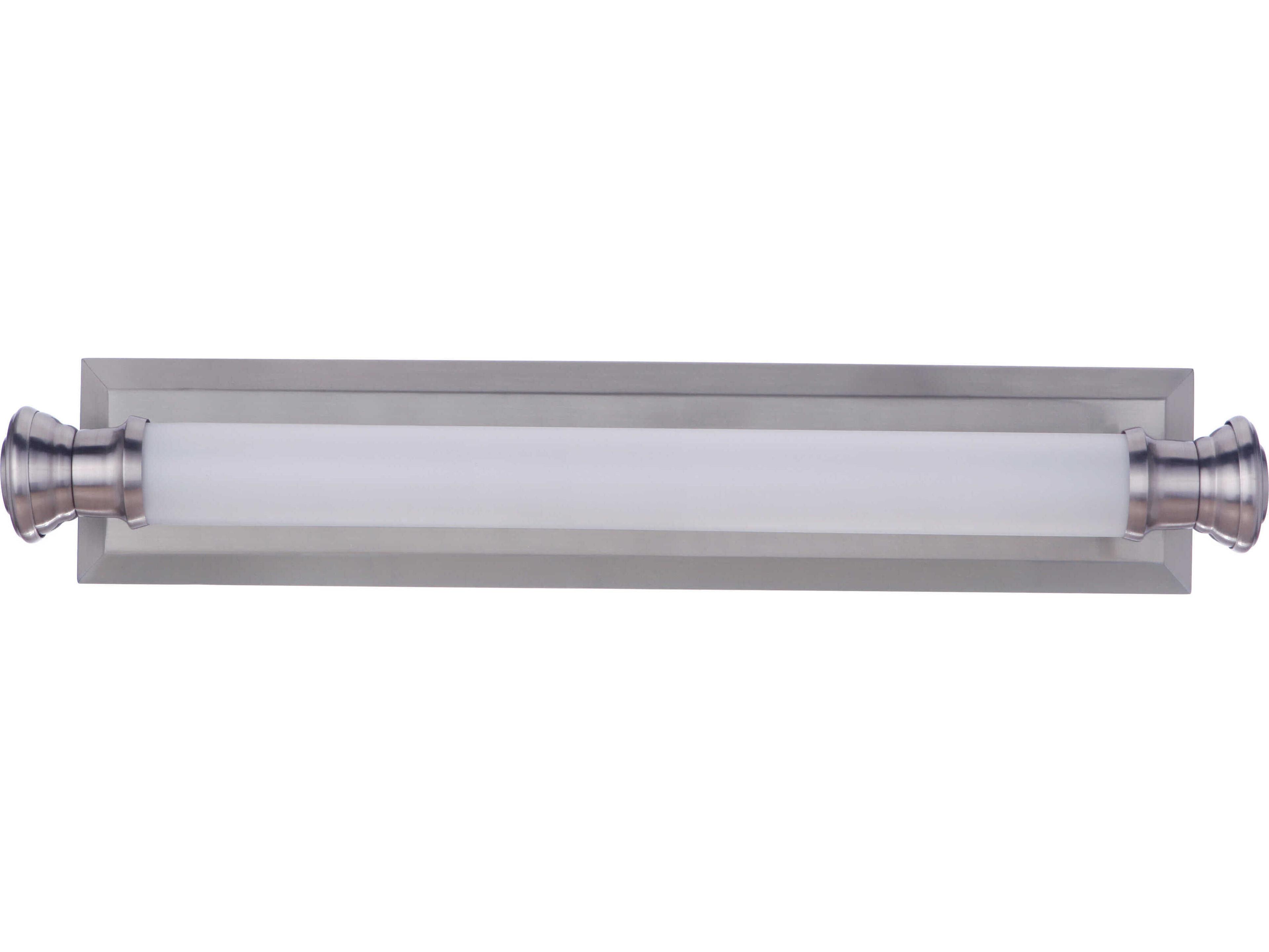Langston 1-Light Brushed Polished Nickel Glass LED Vanity Light